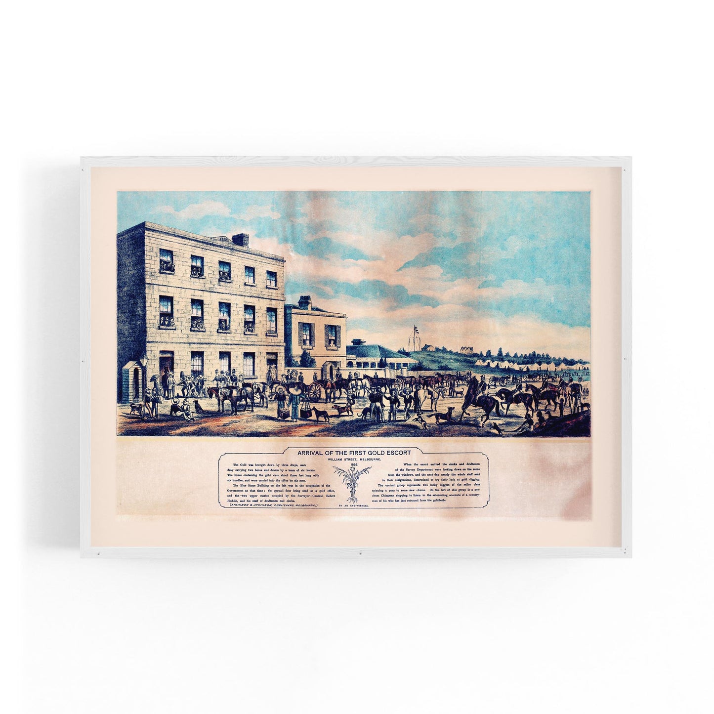 Melbourne Gold Rush Vintage Victoria Wall Art - The Affordable Art Company