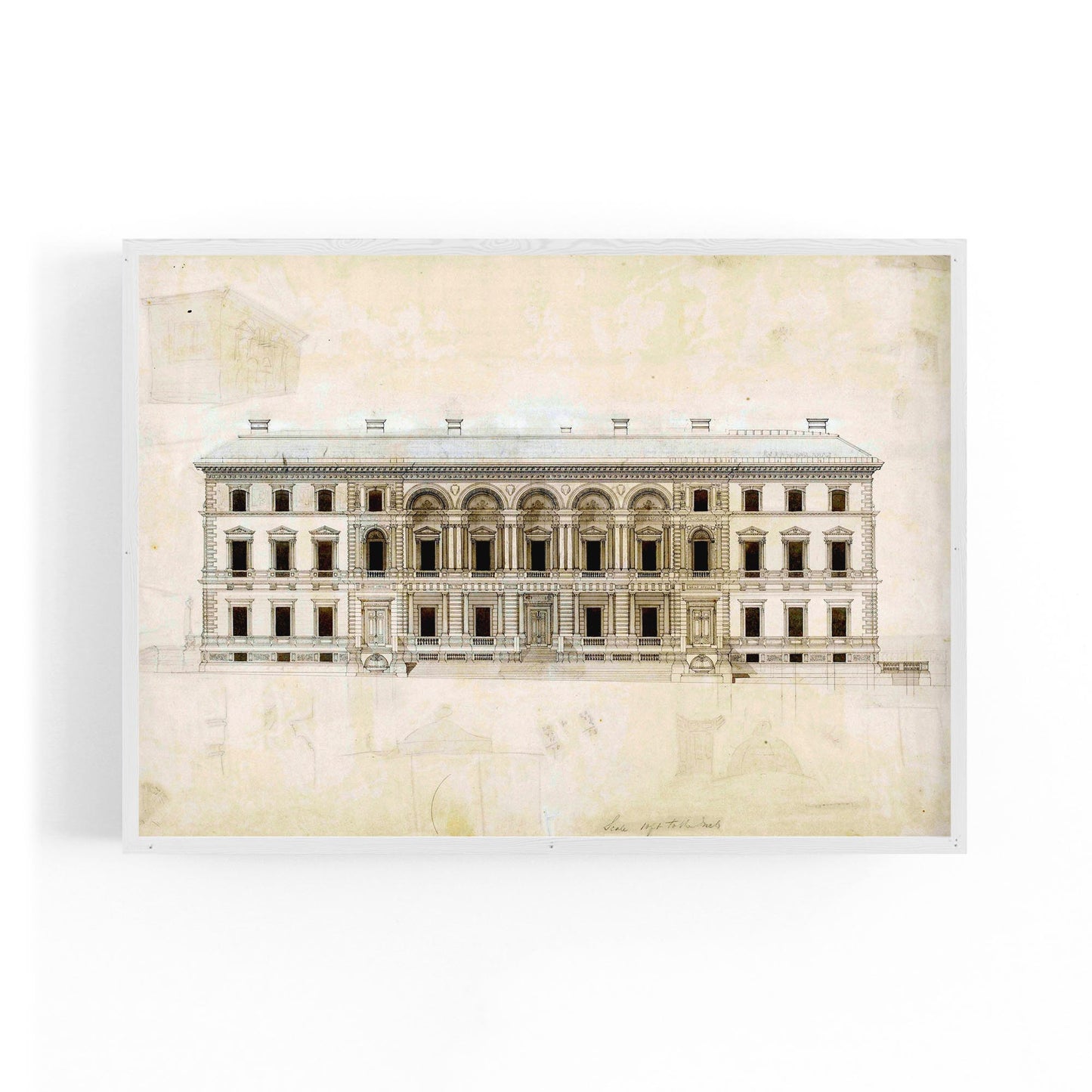 Vintage Treasury Building Melbourne Wall Art - The Affordable Art Company