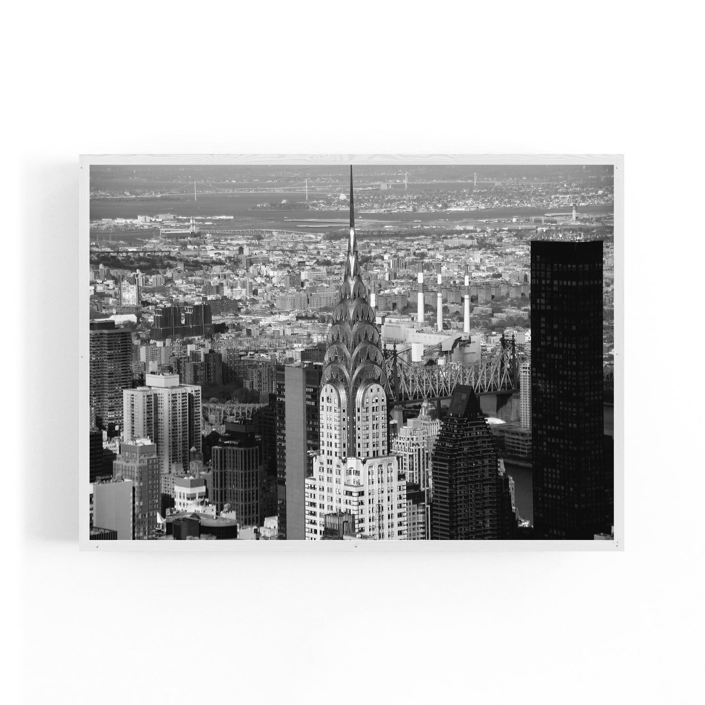 New York City Chrysler Building Black & White Art - The Affordable Art Company