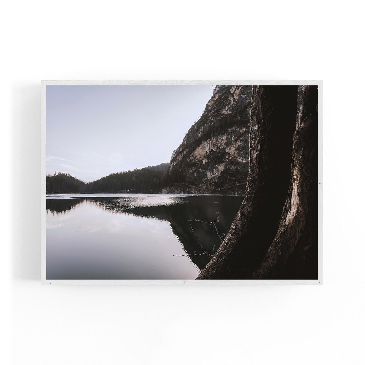 Calm Lake Landscape Photograph Wall Art - The Affordable Art Company