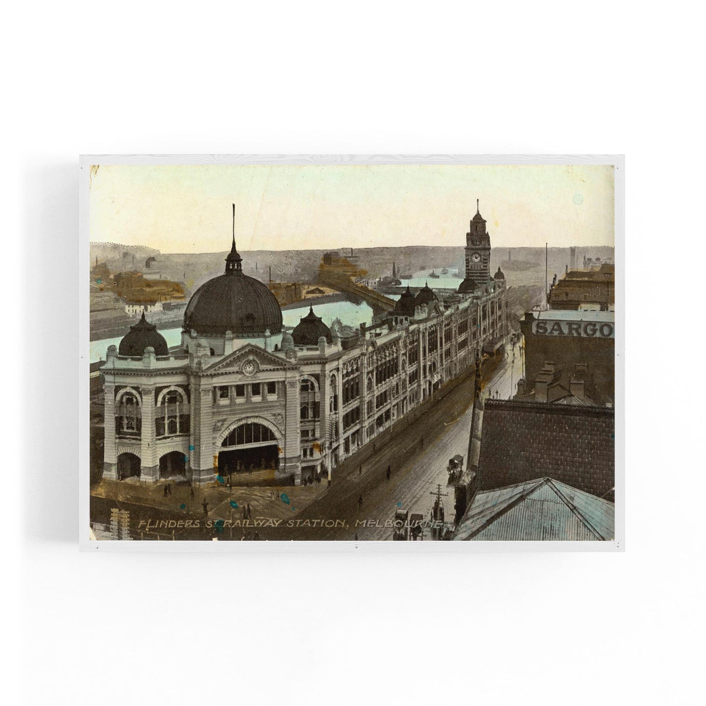 Flinders St Station Melbourne Vintage Photograph Art #3 - The Affordable Art Company