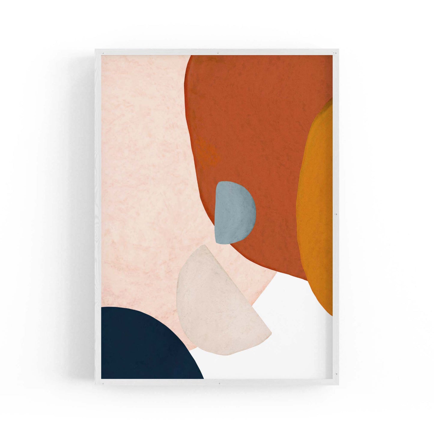 Minimal Pastel Abstract Retro Painting Wall Art #2 - The Affordable Art Company