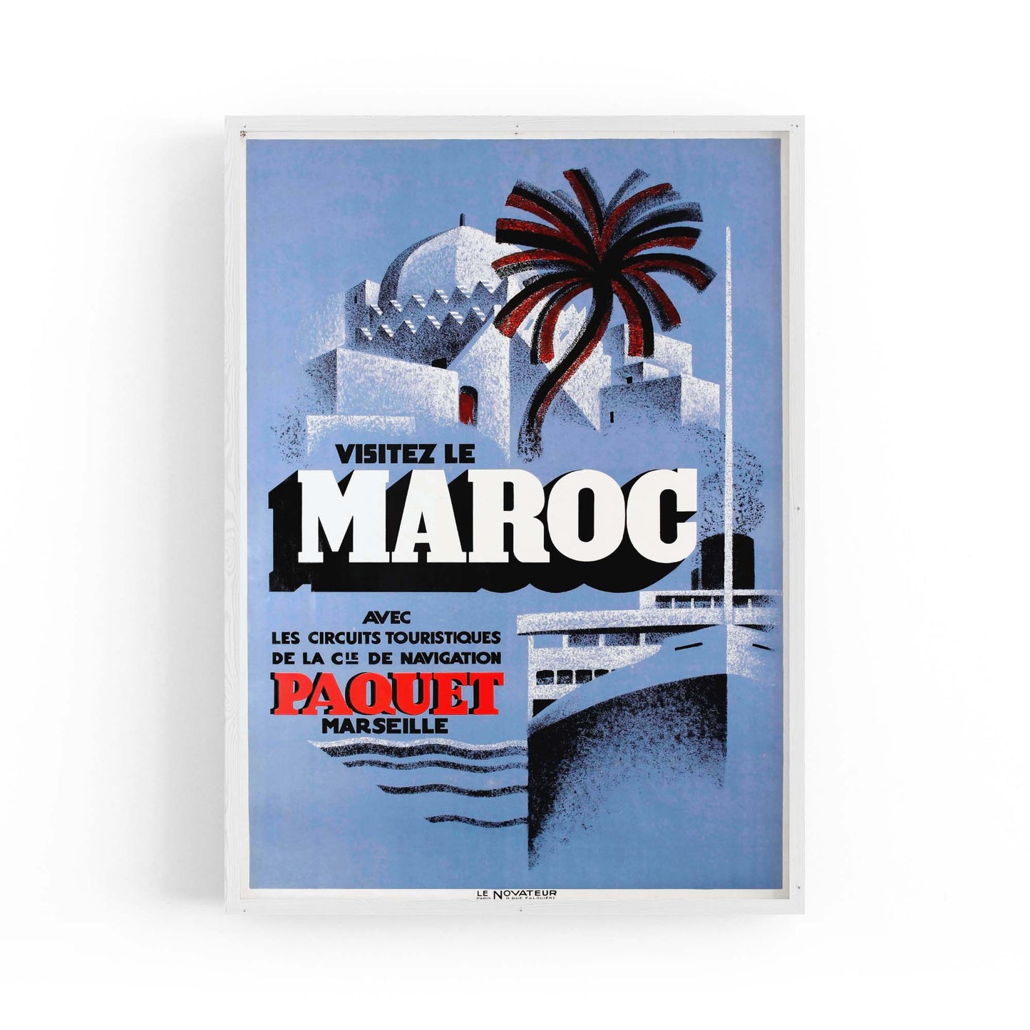Maroc (Morocco) Vintage Travel Advert Wall Art - The Affordable Art Company