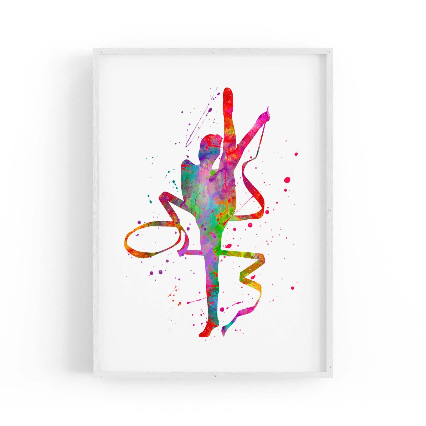 Gymnast Dance Girls Bedroom Gymnastics Wall Art #3 - The Affordable Art Company