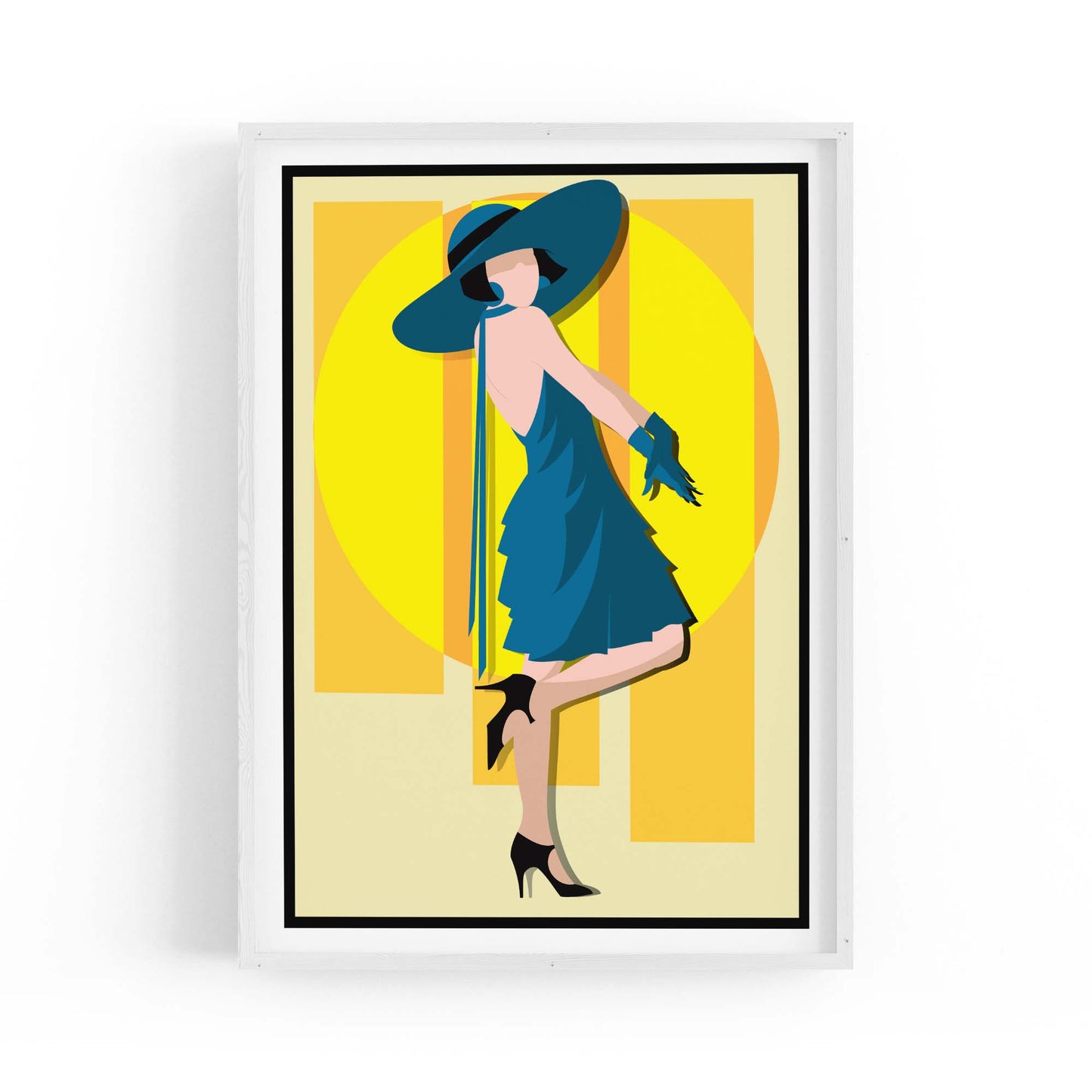 Art Deco New York Fashion Retro Vintage Wall Art #3 - The Affordable Art Company