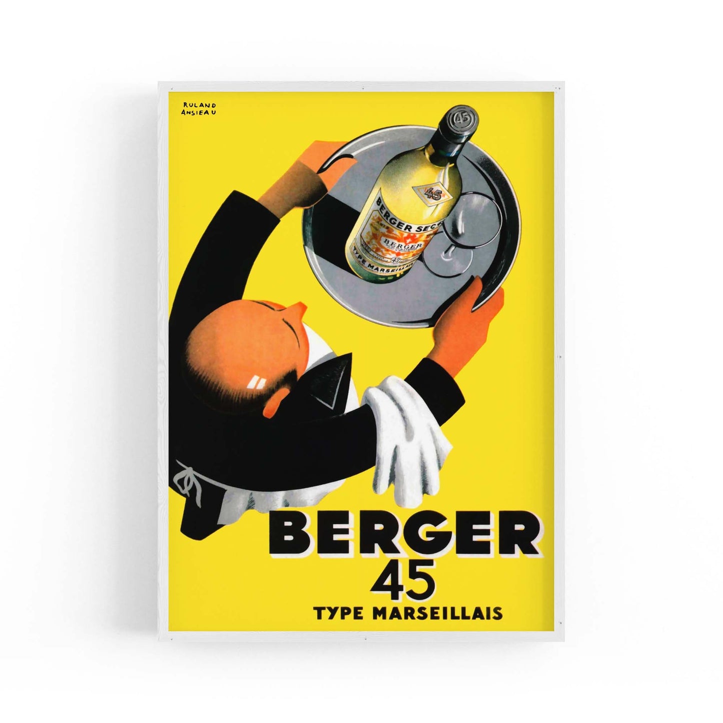 Berger 45 Vintage Advert Wall Art - The Affordable Art Company