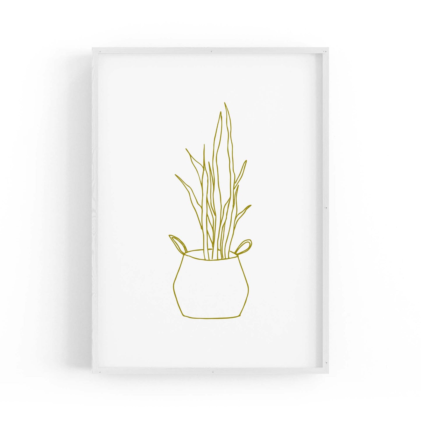 Abstract House Plant Minimal Living Room Wall Art #30 - The Affordable Art Company