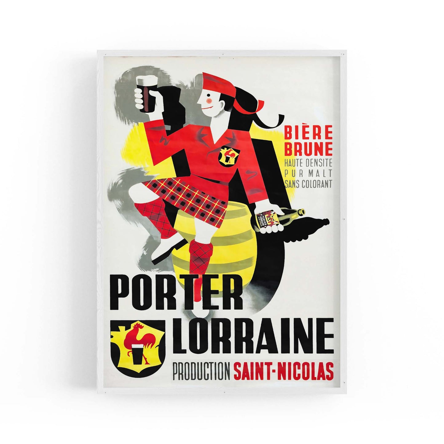 Porter Lorraine Vintage Drinks Advert Wall Art - The Affordable Art Company