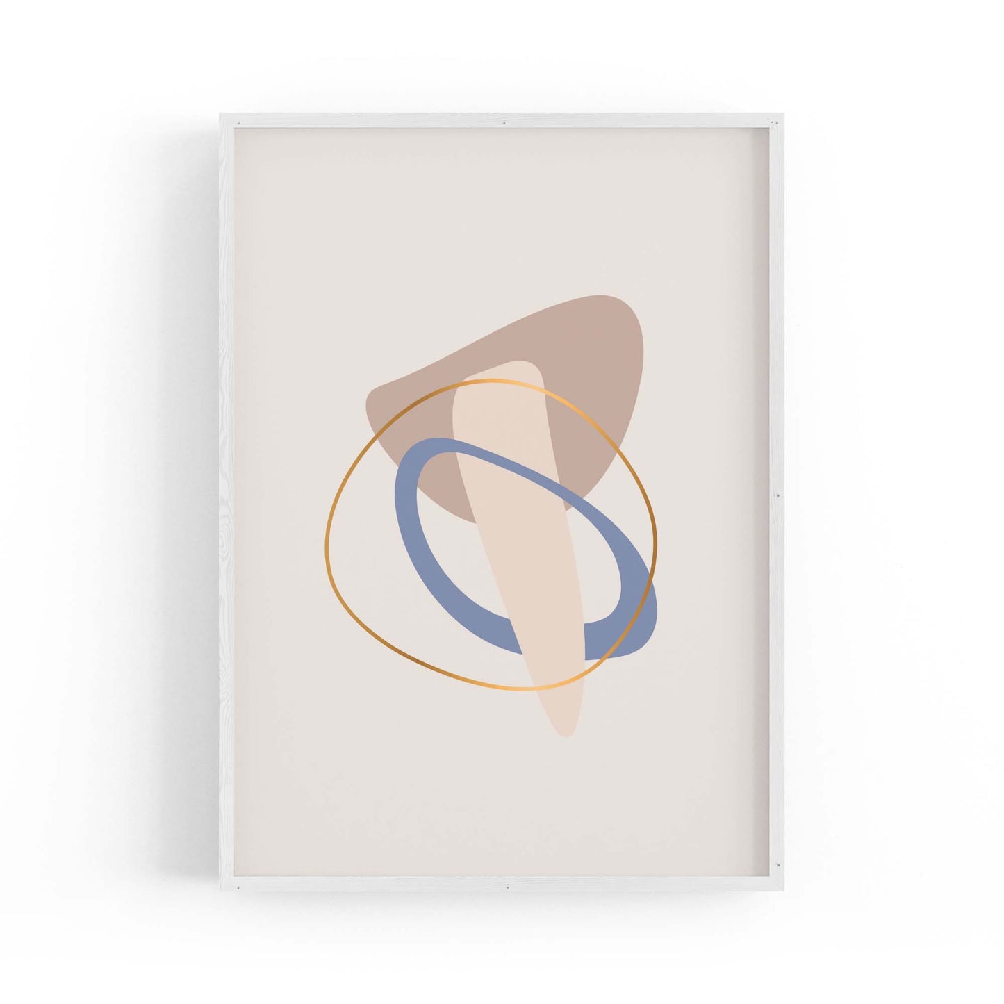 Pale Abstract Shapes Wall Art #3 - The Affordable Art Company