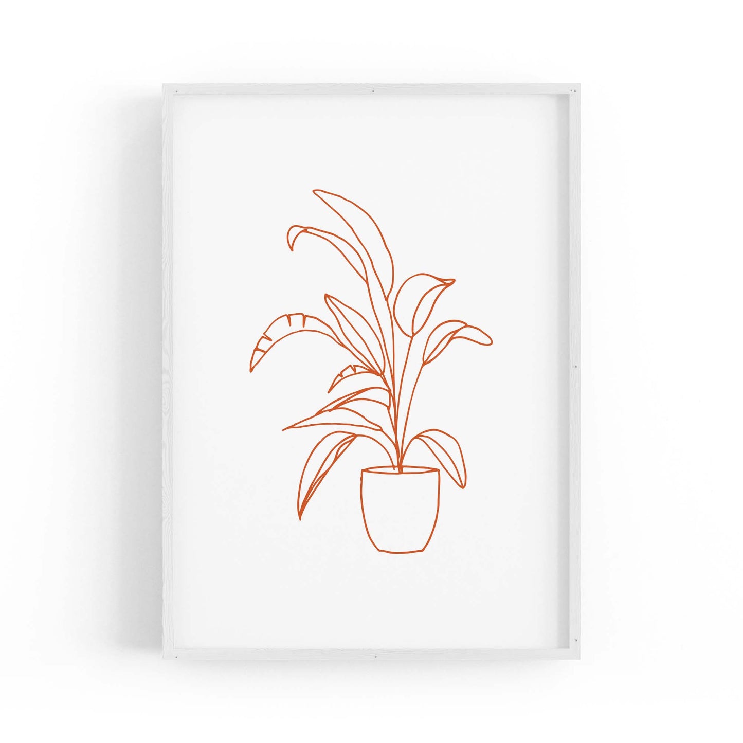 Abstract House Plant Minimal Living Room Wall Art #24 - The Affordable Art Company