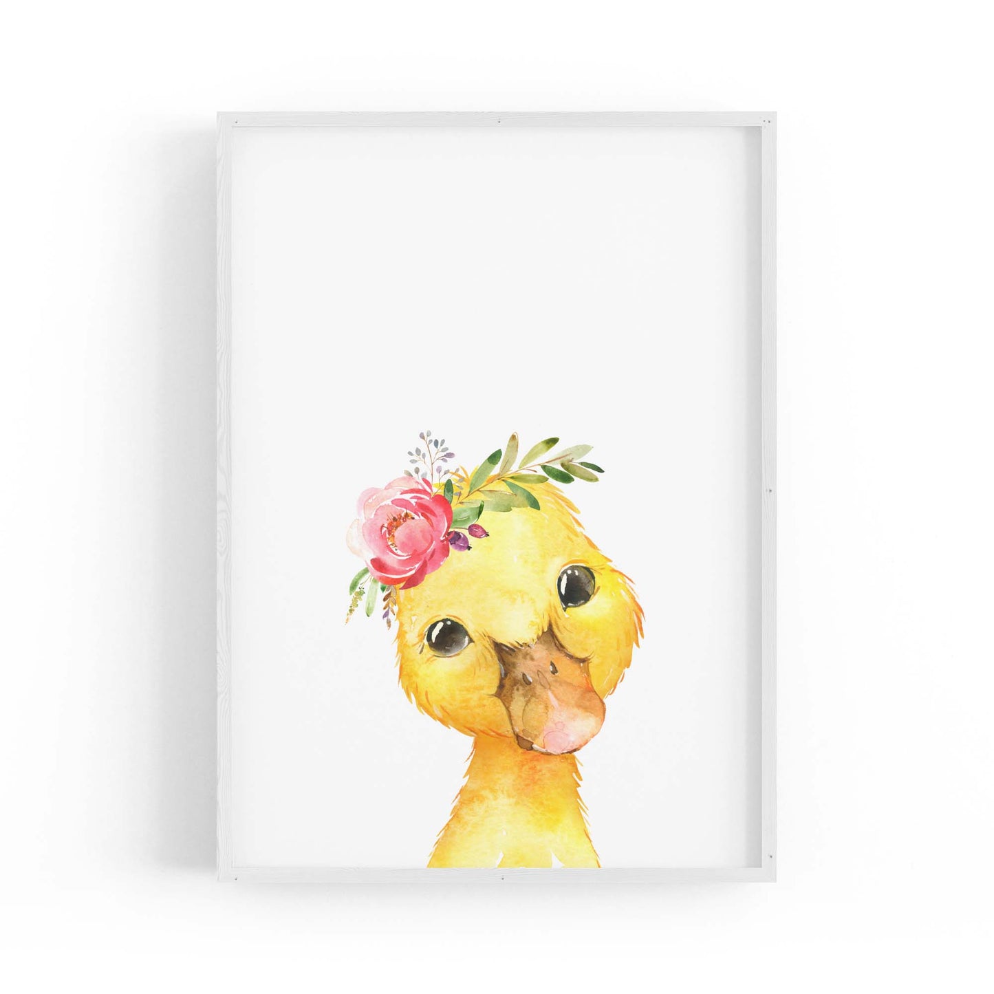 Cute Baby Duck Nursery Animal Gift Wall Art - The Affordable Art Company