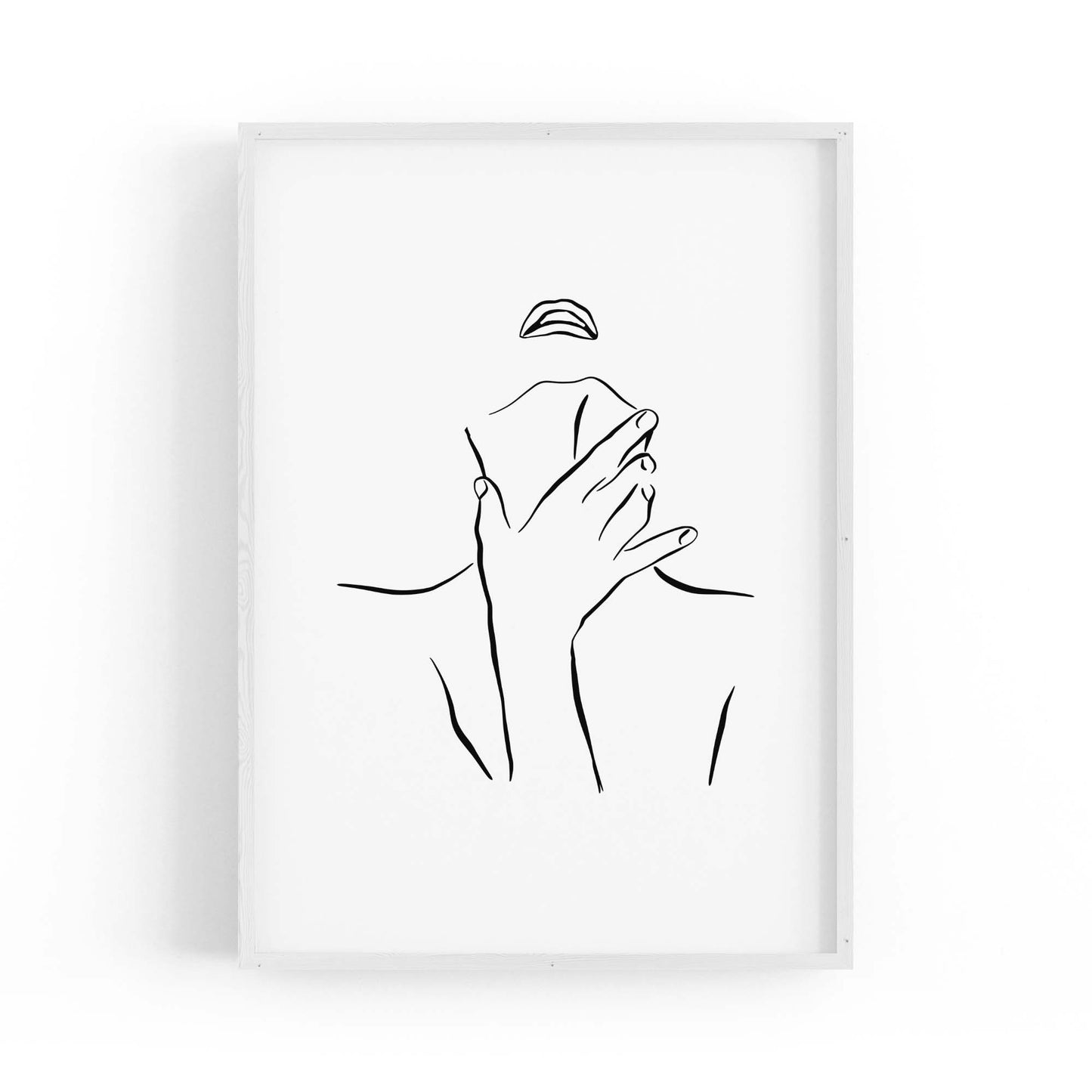 Provocative Female Line Girls Bedroom Wall Art - The Affordable Art Company
