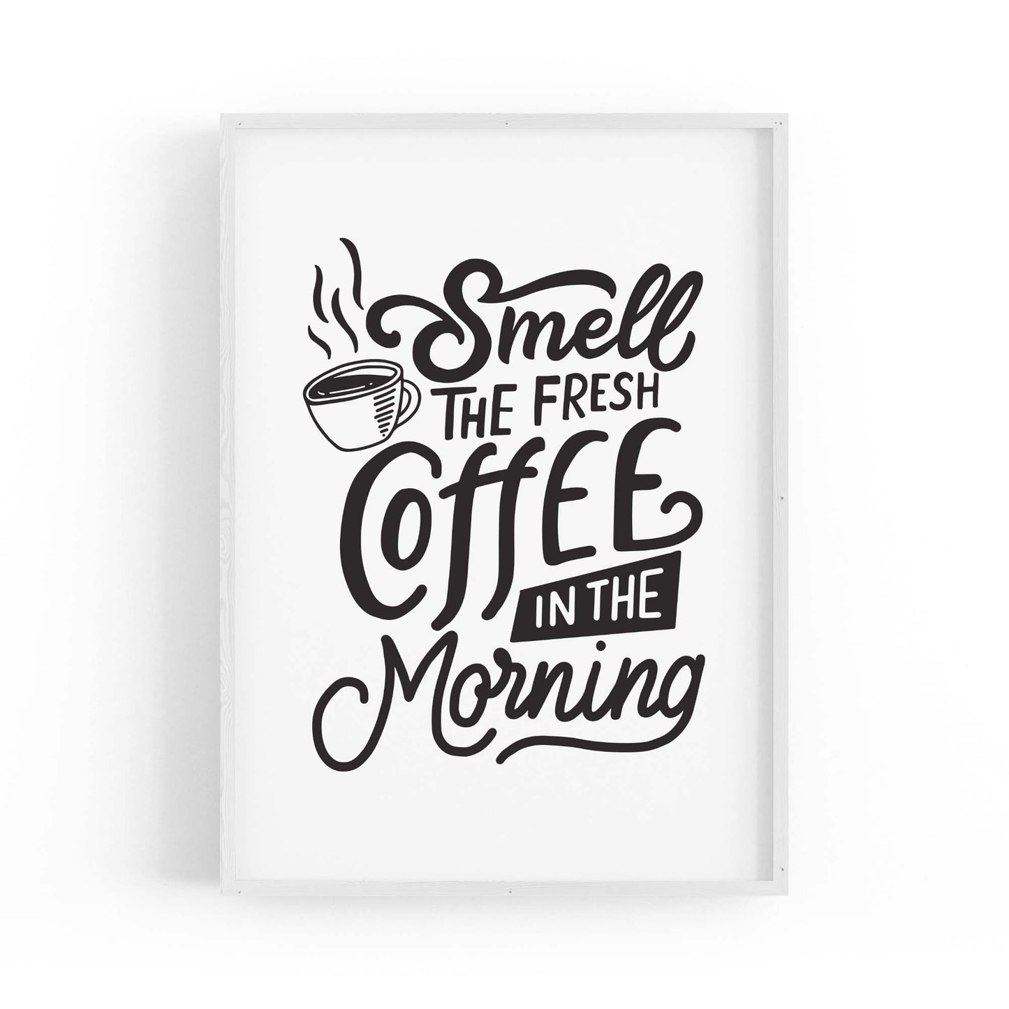 Coffee Quote Minimal Kitchen Cafe Style Wall Art #15 - The Affordable Art Company