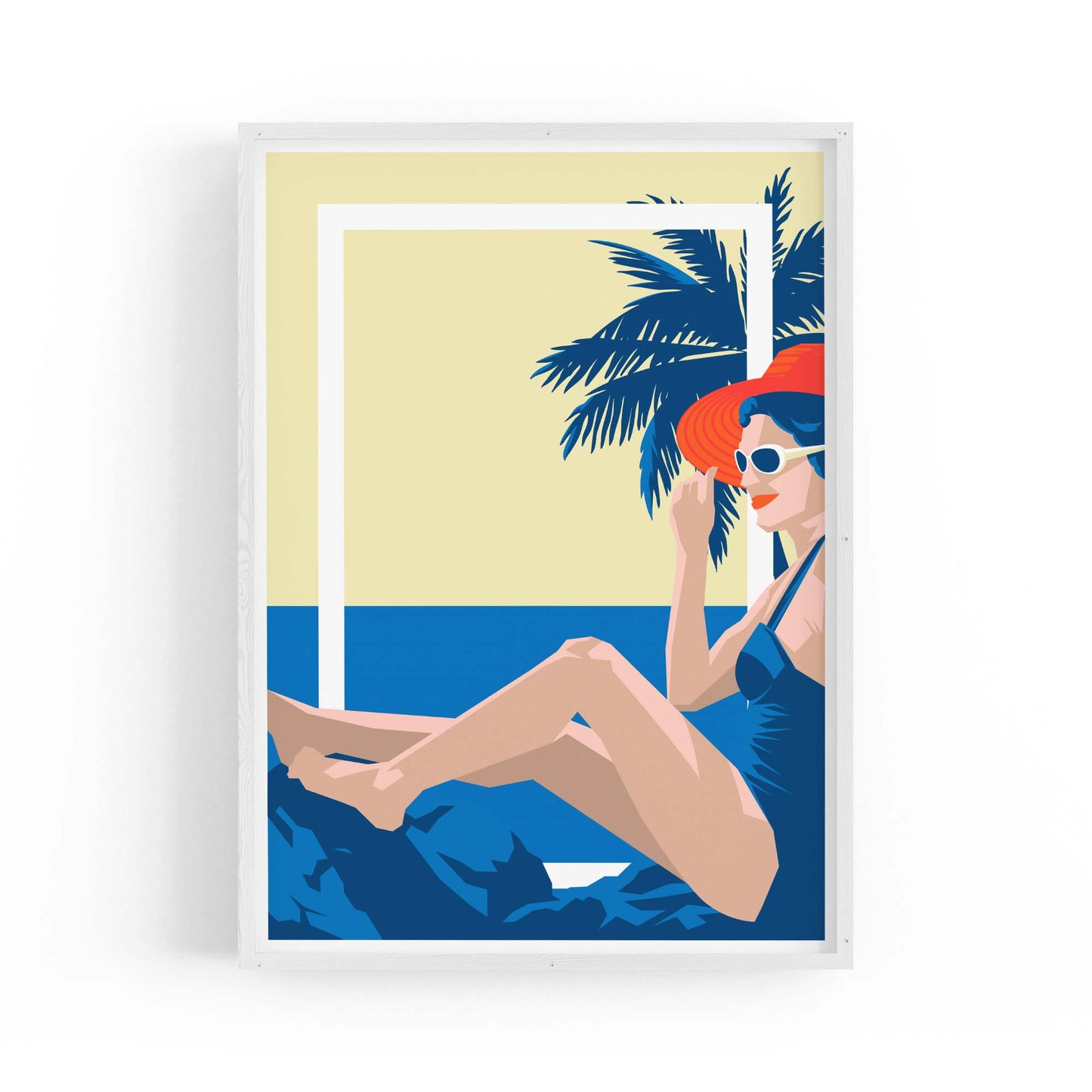 Retro Summer Beach Coastal Fashion Wall Art #3 - The Affordable Art Company