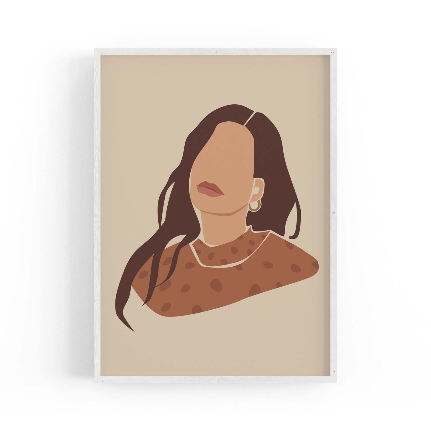 Abstract Vintage Girl Bedroom Fashion Girl Wall Art - The Affordable Art Company