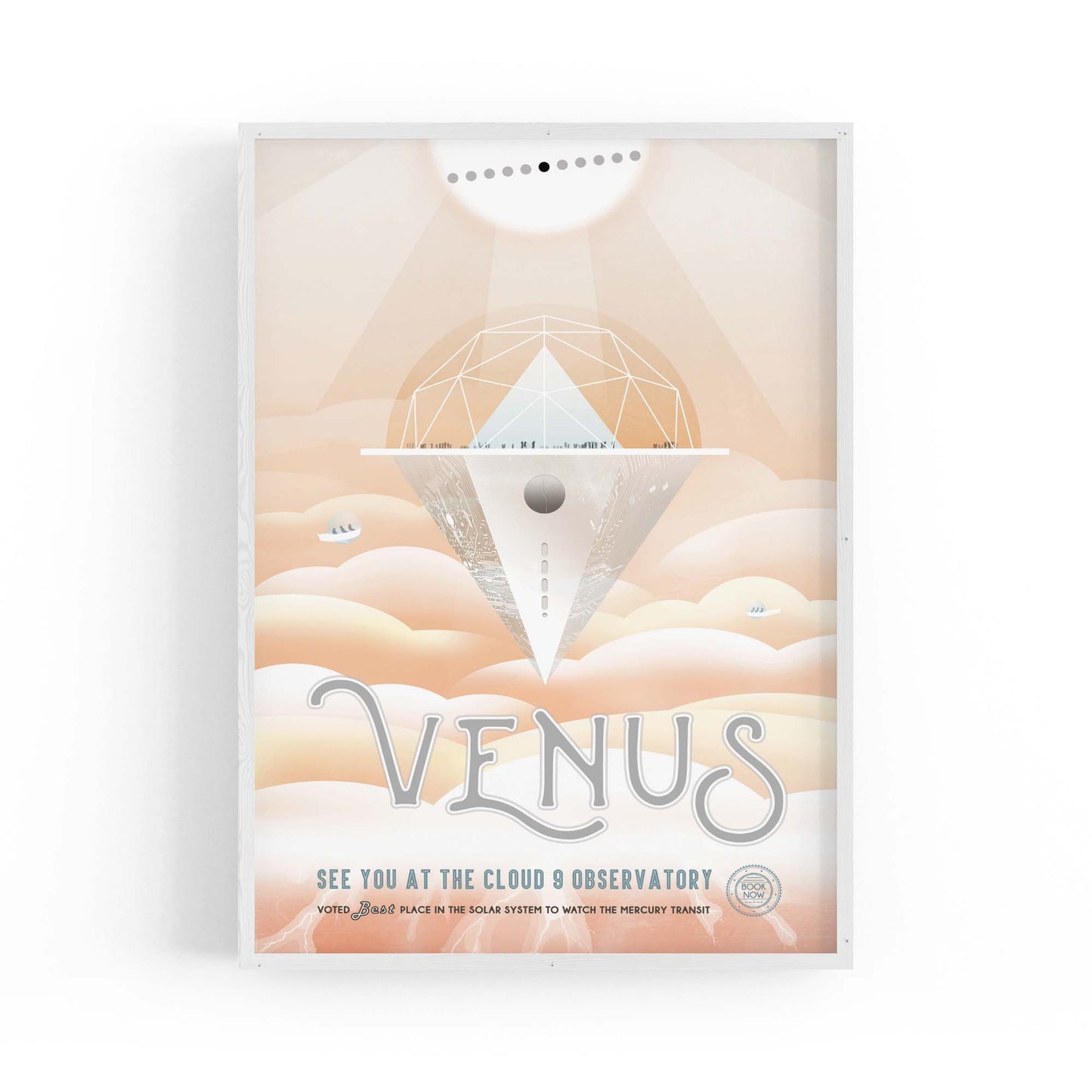 Retro Venus Space NASA Science Planets Wall Art - The Affordable Art Company