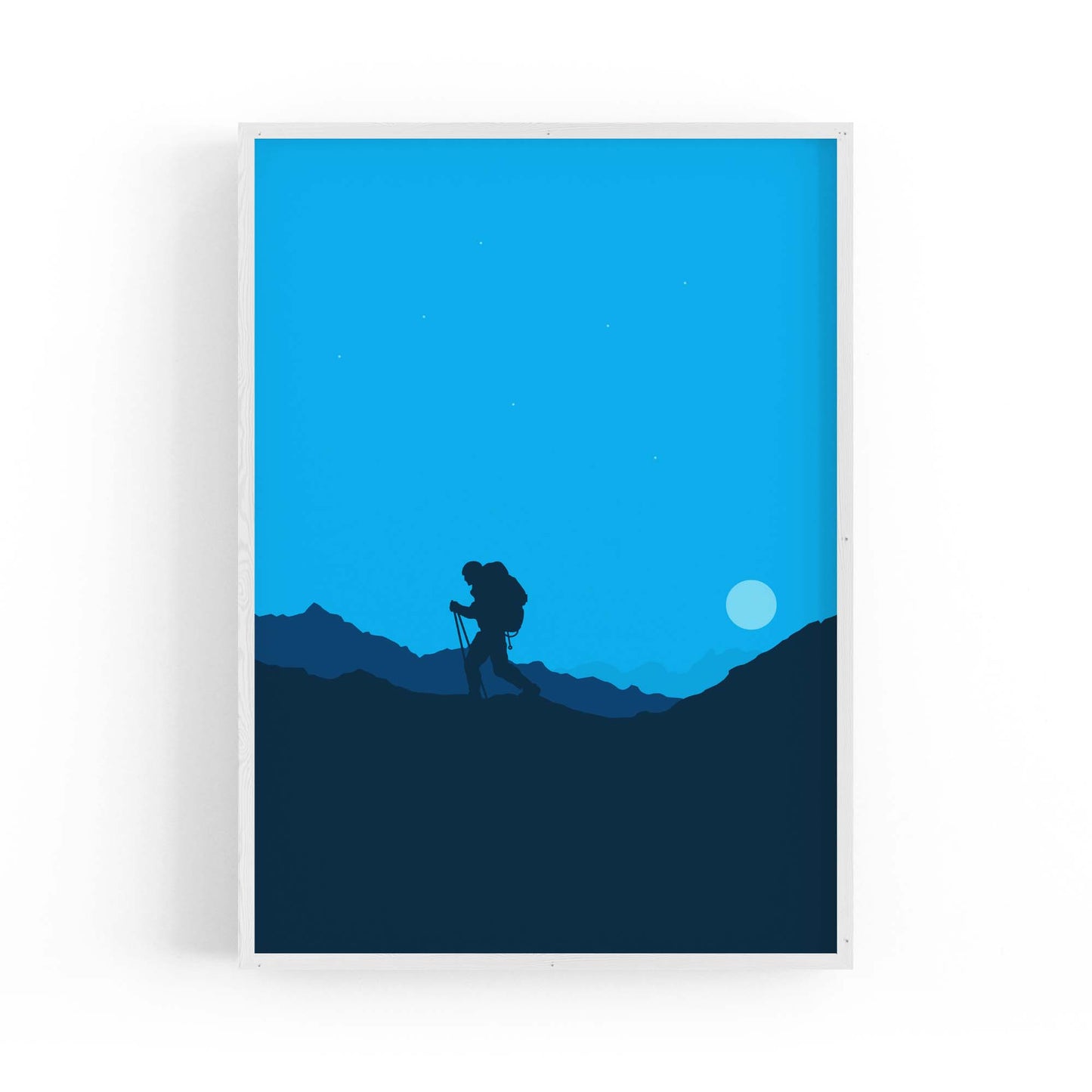 Retro Mountain Climbing Winter Sports Wall Art #2 - The Affordable Art Company