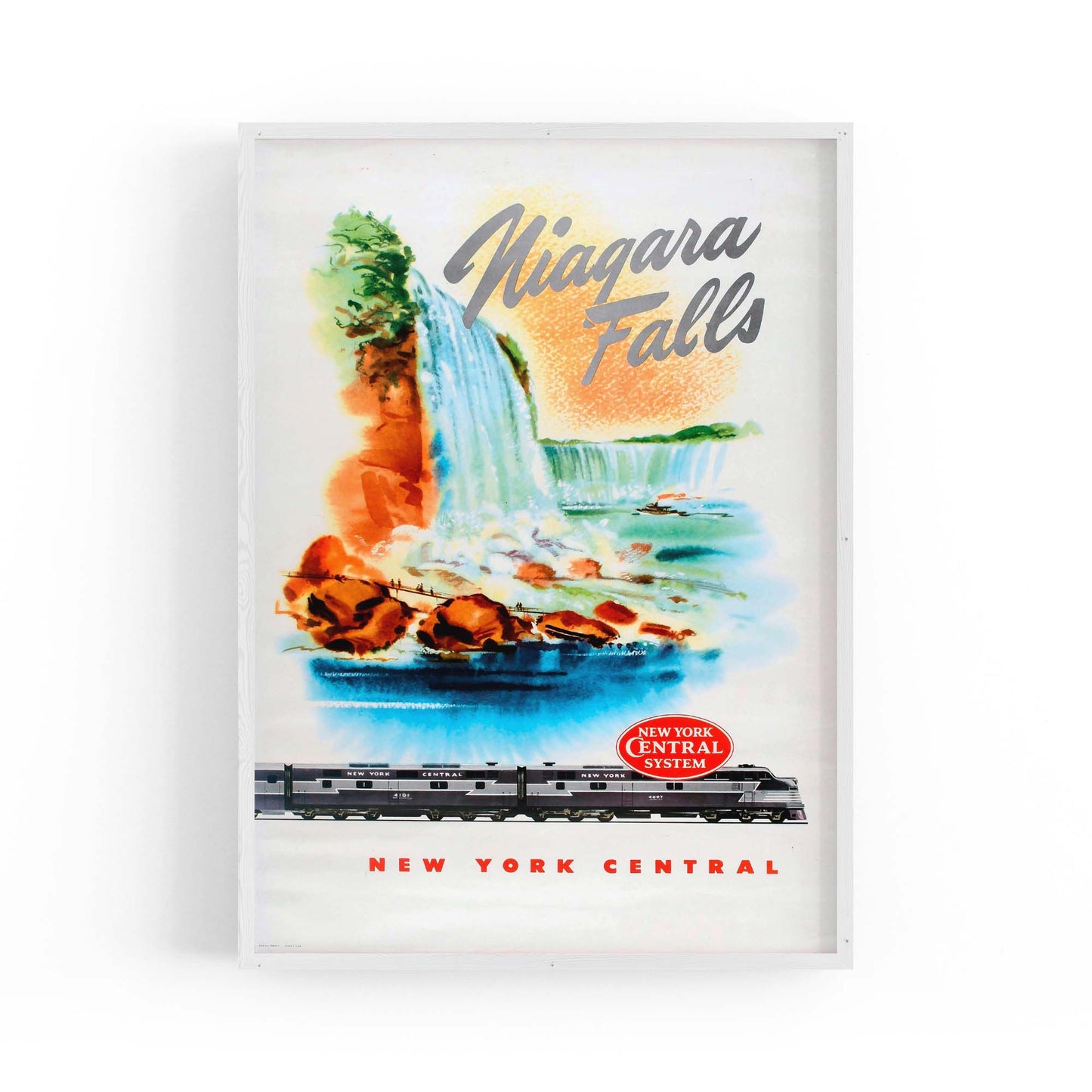 Niagra Falls, New York, USA Vintage Advert Wall Art - The Affordable Art Company