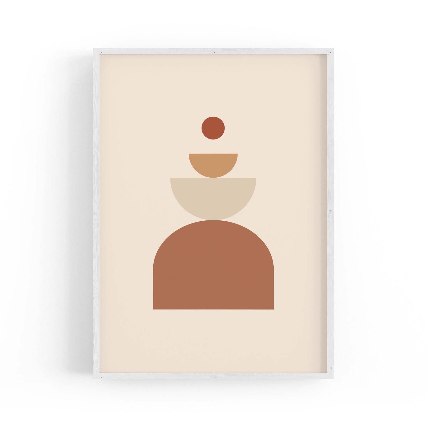 Minimal Pastel Abstract Retro Shapes Wall Art #6 - The Affordable Art Company