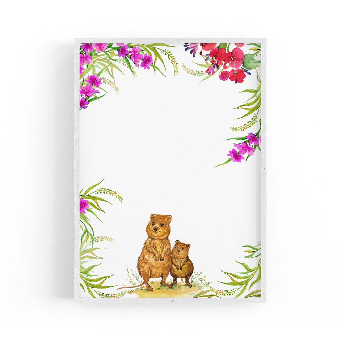 Australian Quokka Painting Animal Nursery Wall Art #1 - The Affordable Art Company