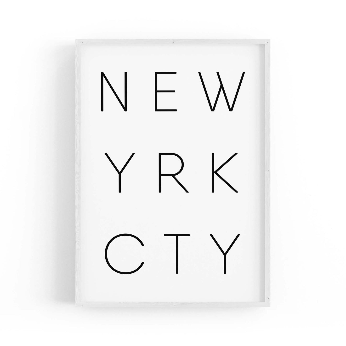 New York City Minimal YRK Artwork Wall Art - The Affordable Art Company