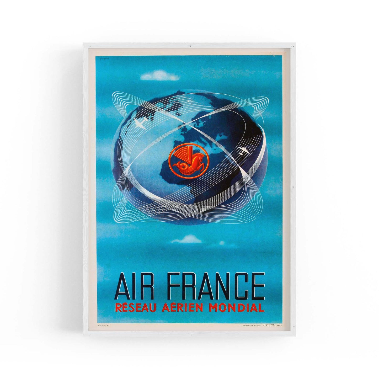 Air France - World Travel Vintage Advert Wall Art - The Affordable Art Company