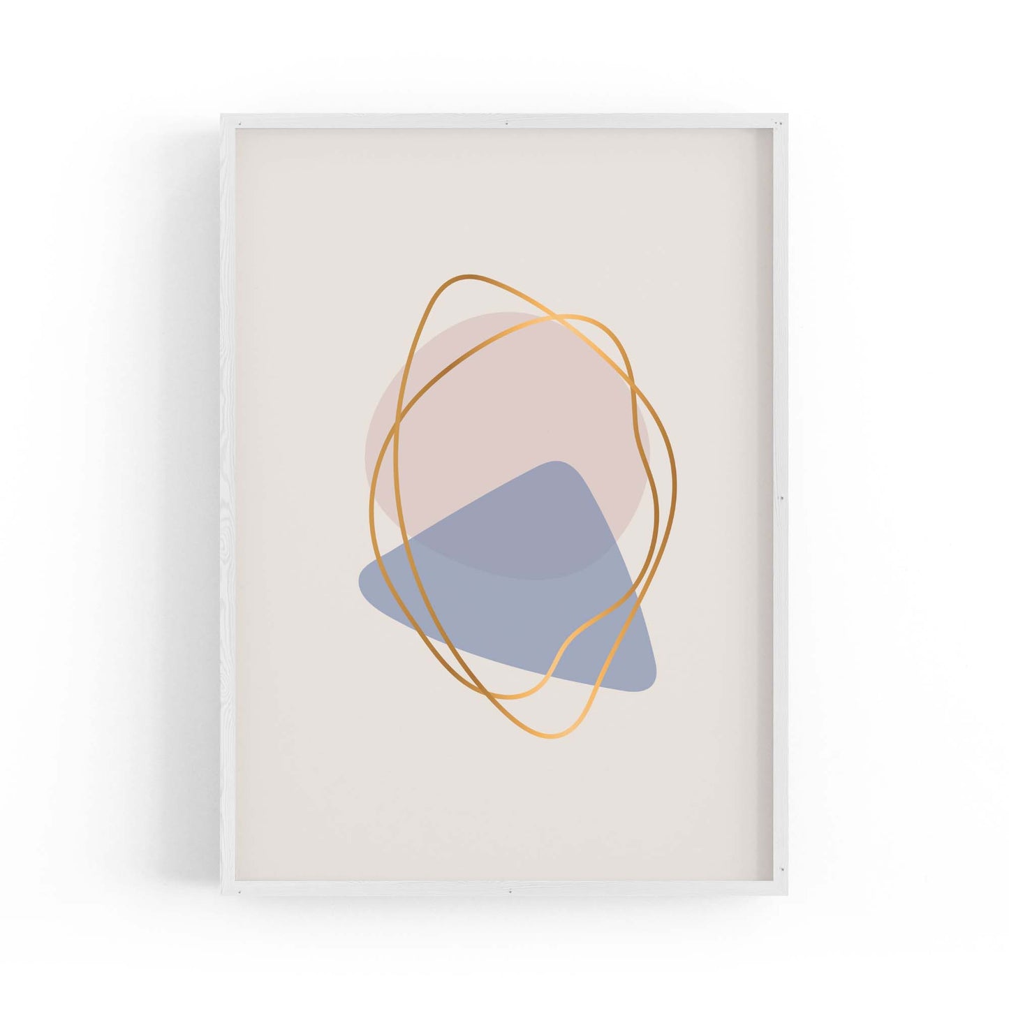 Pale Abstract Shapes Wall Art #7 - The Affordable Art Company