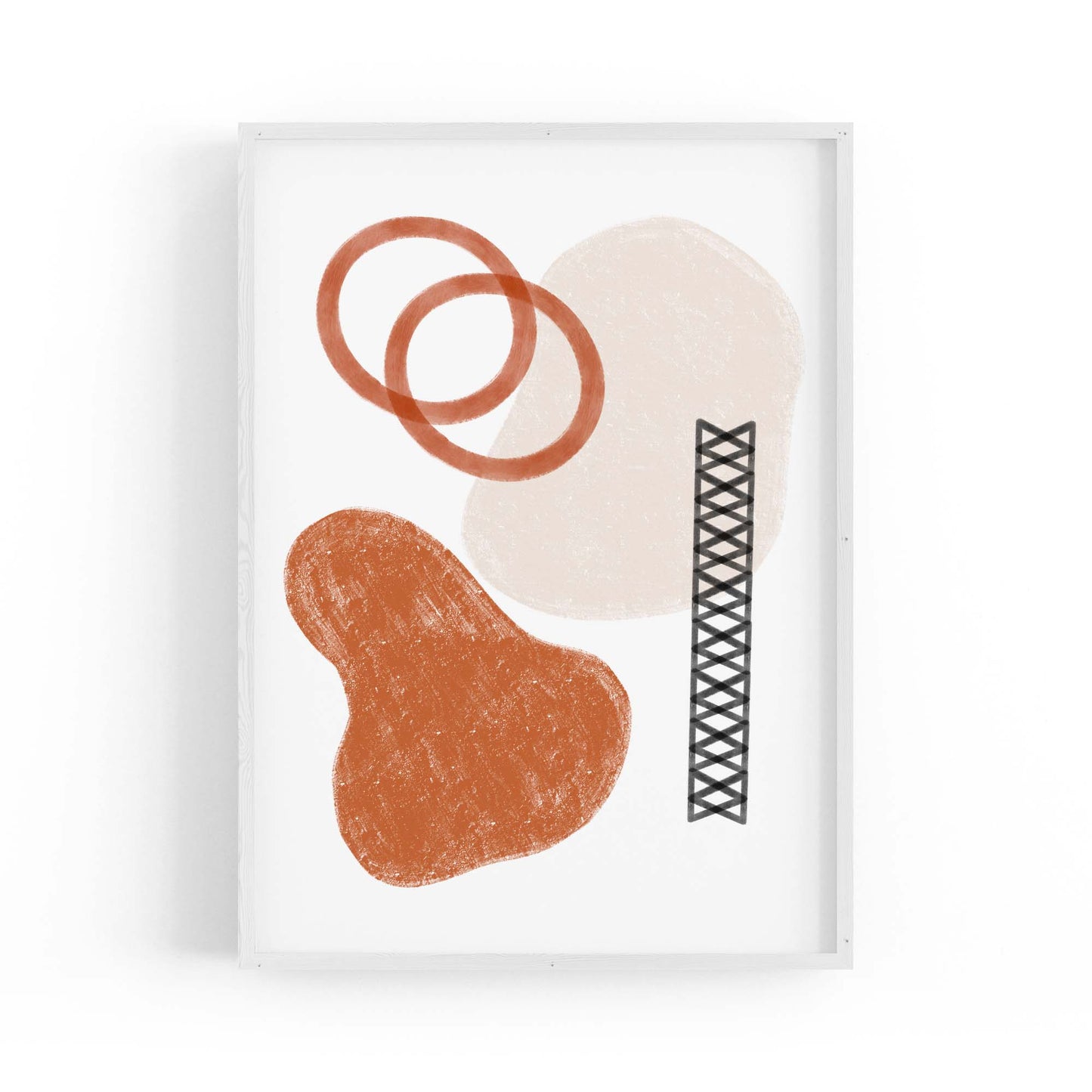 Modern Abstract Shape Minimal Retro Wall Art #15 - The Affordable Art Company