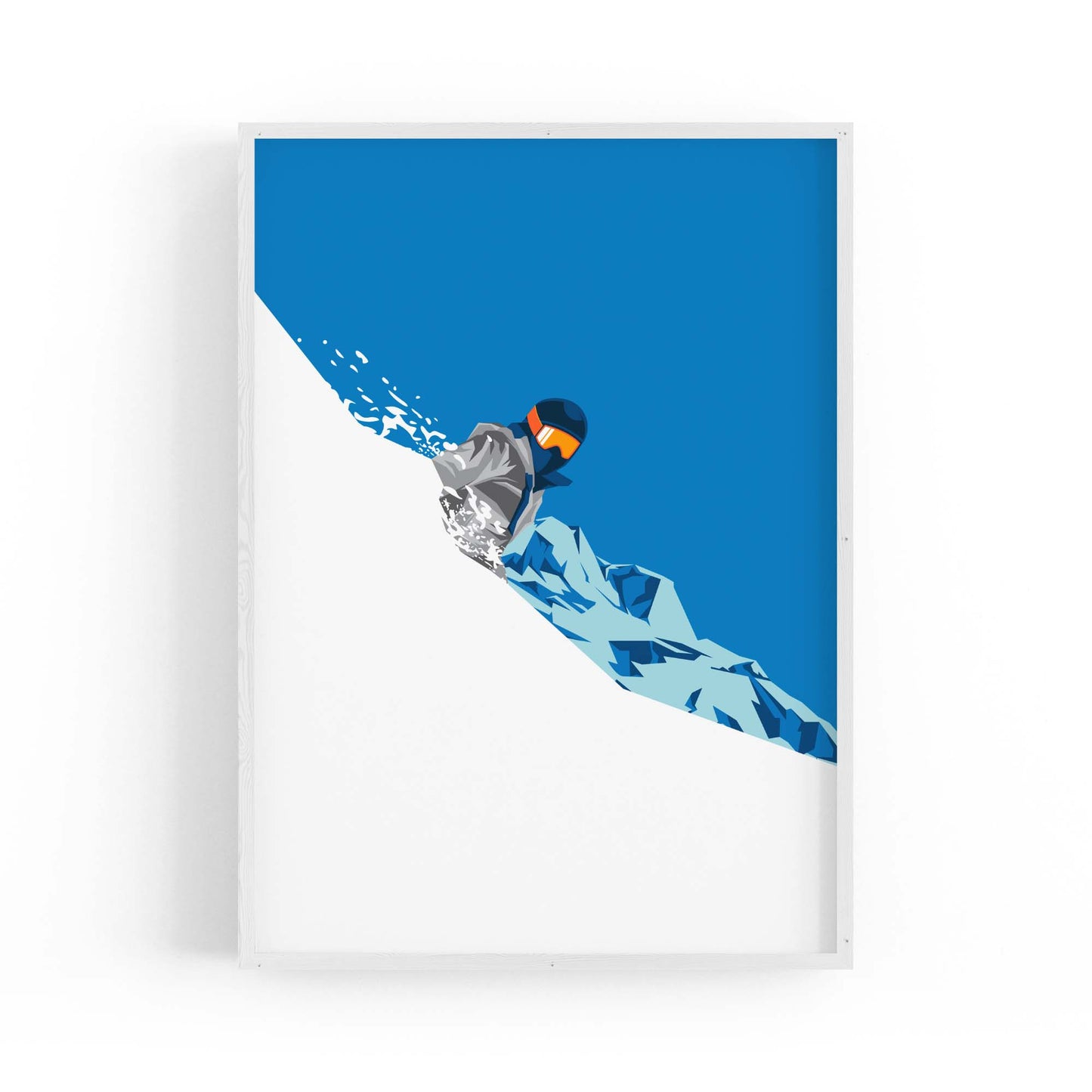 Retro Ski Winter Vintage Snow Cabin Wall Art #3 - The Affordable Art Company