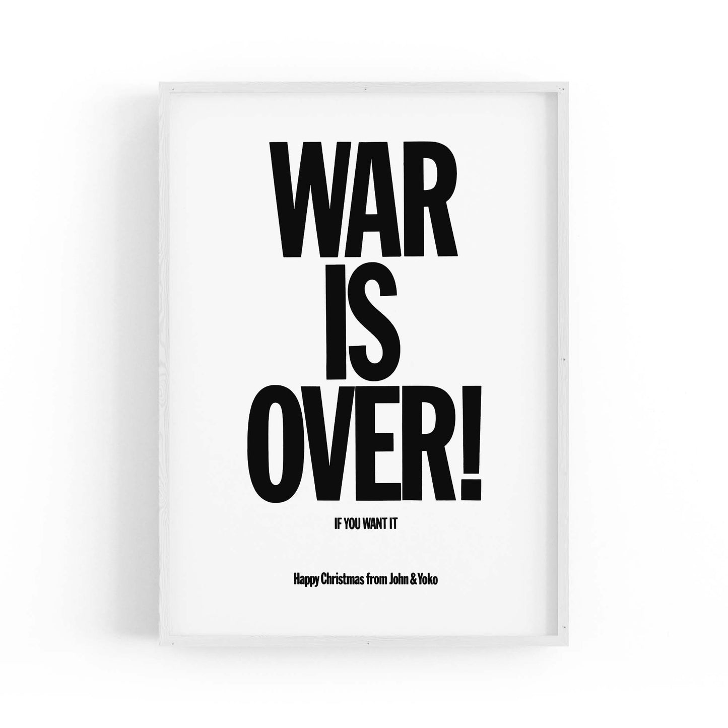 War Is Over "Christmas" John Lennon Beatles Art - The Affordable Art Company