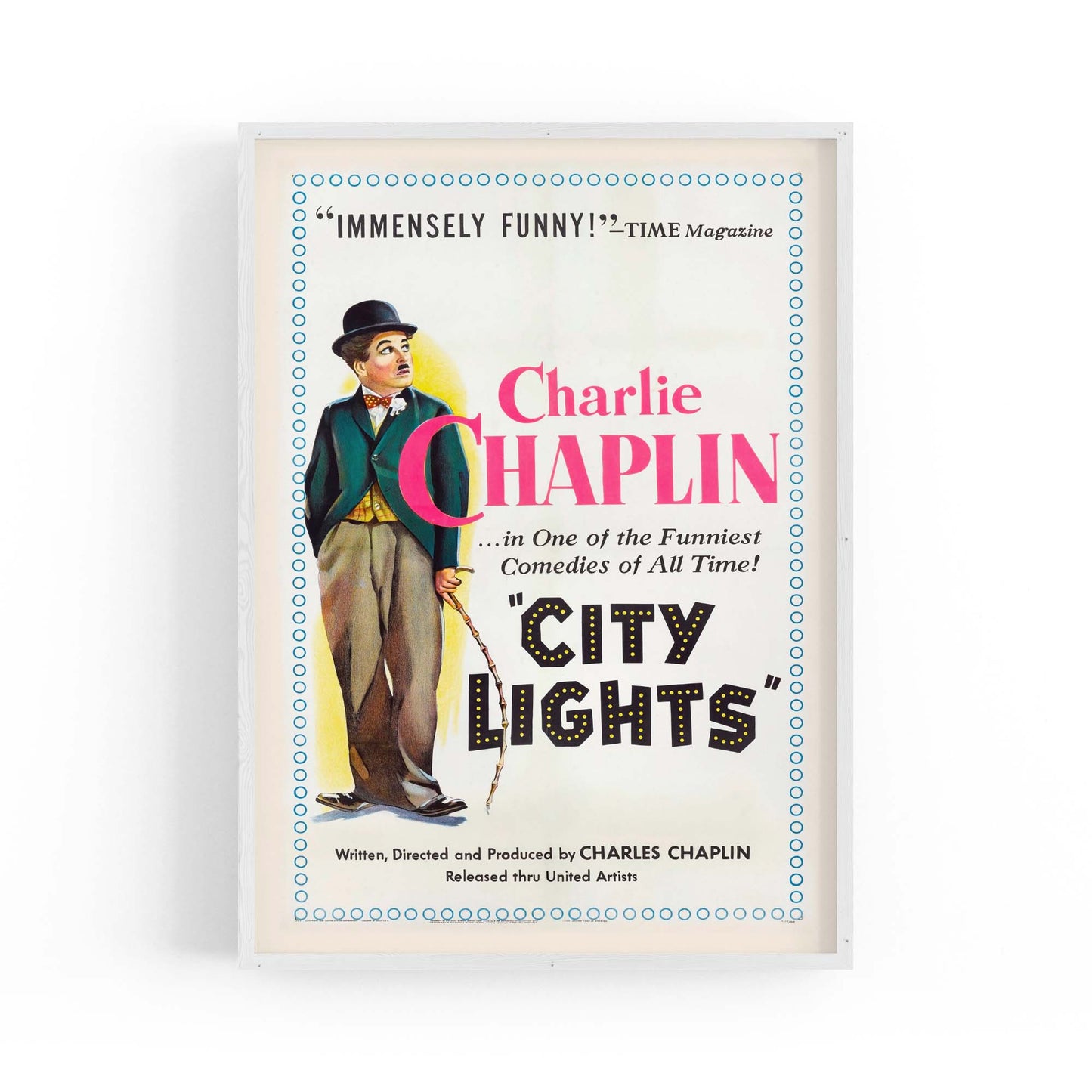 Vintage Charlie Chaplin Movie Wall Art - The Affordable Art Company