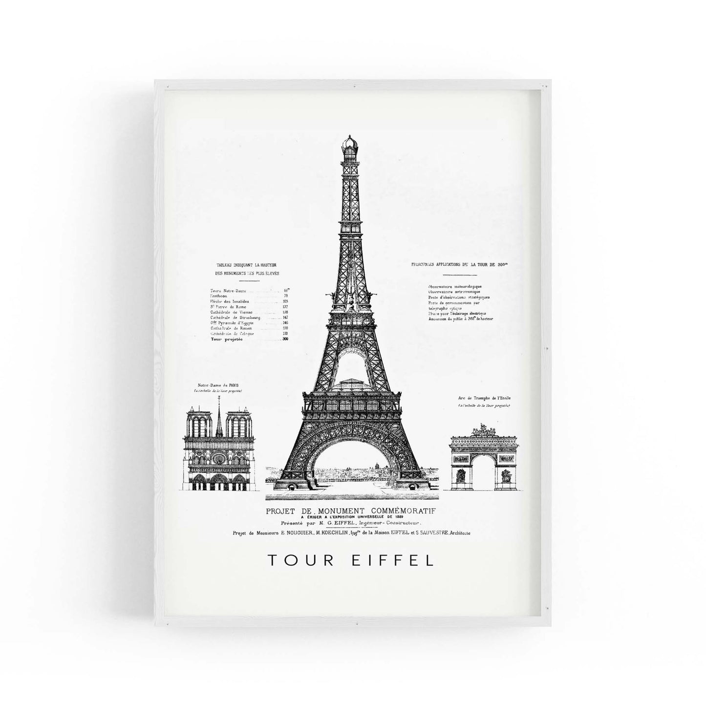 Eiffel Tower, Paris France Artwork Decor Wall Art #1 - The Affordable Art Company