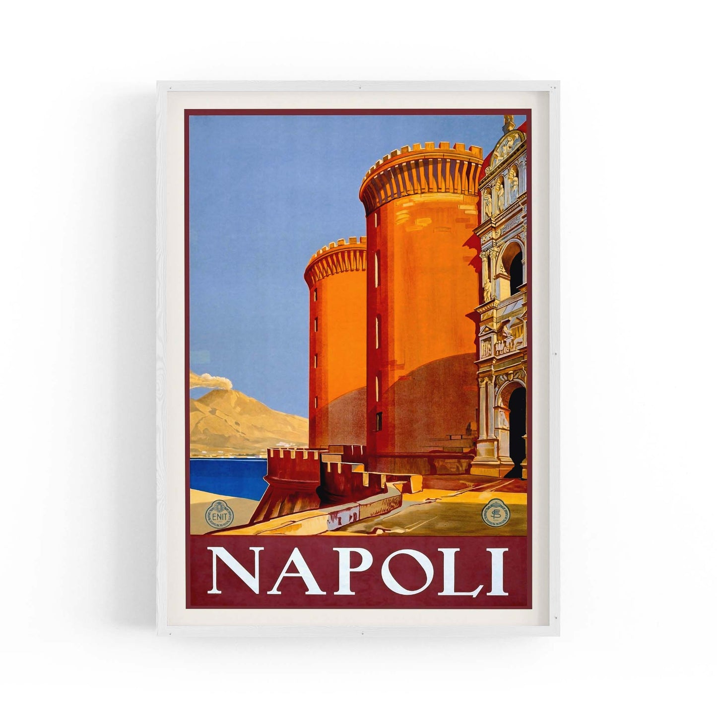Napoli Italy Vintage Travel Advert Wall Art - The Affordable Art Company