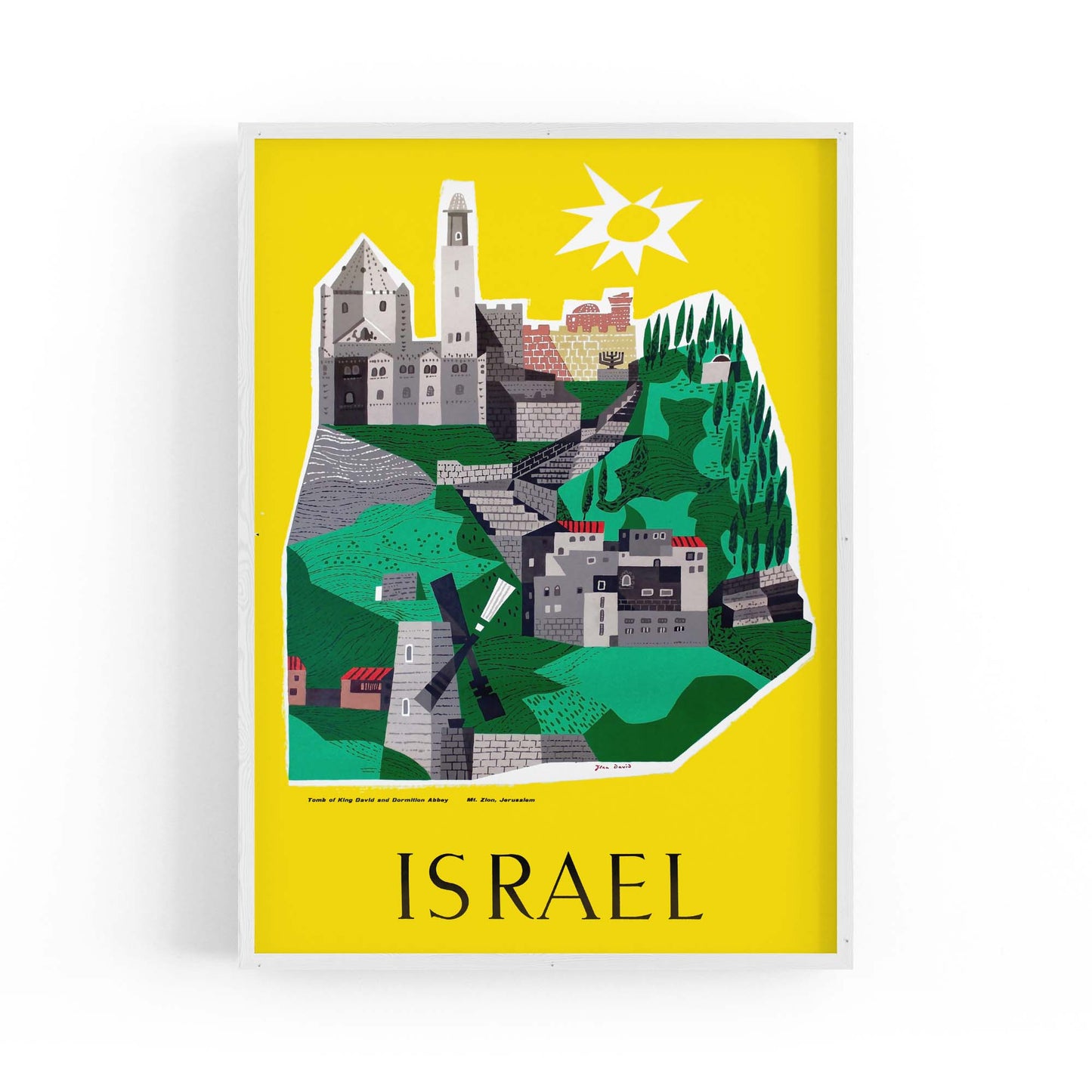 Israel Vintage Travel Advert Wall Art - The Affordable Art Company
