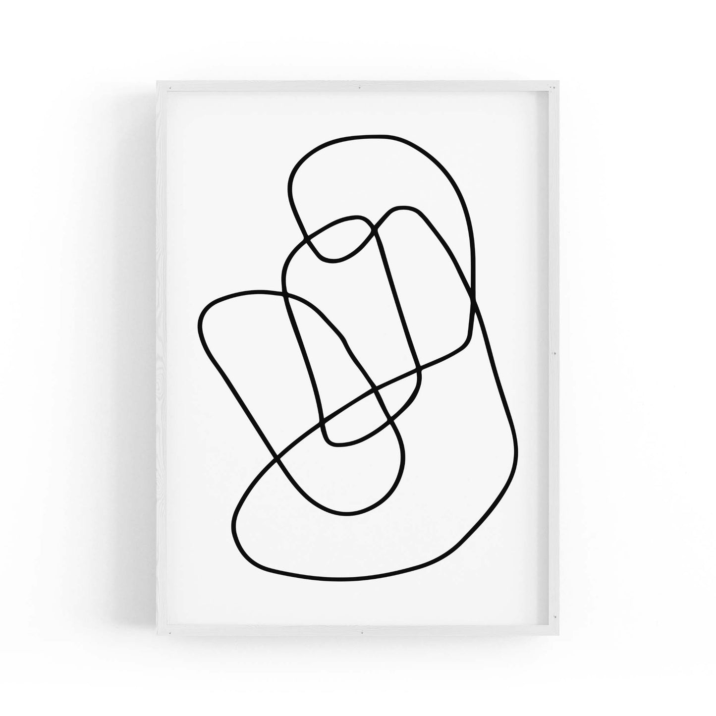 Minimal Abstract Modern Line Artwork Wall Art #1 - The Affordable Art Company