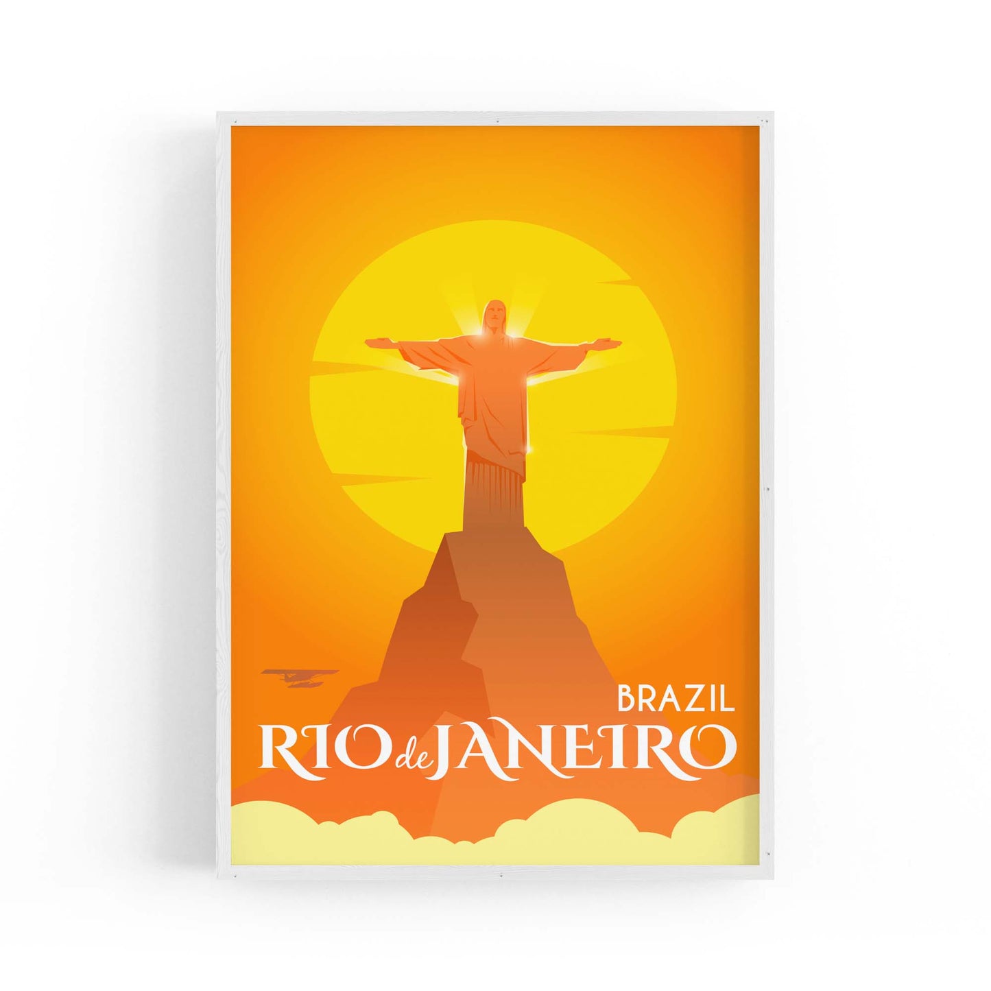 Retro Rio De Janeiro Brazil Vintage Travel Wall Art #2 - The Affordable Art Company