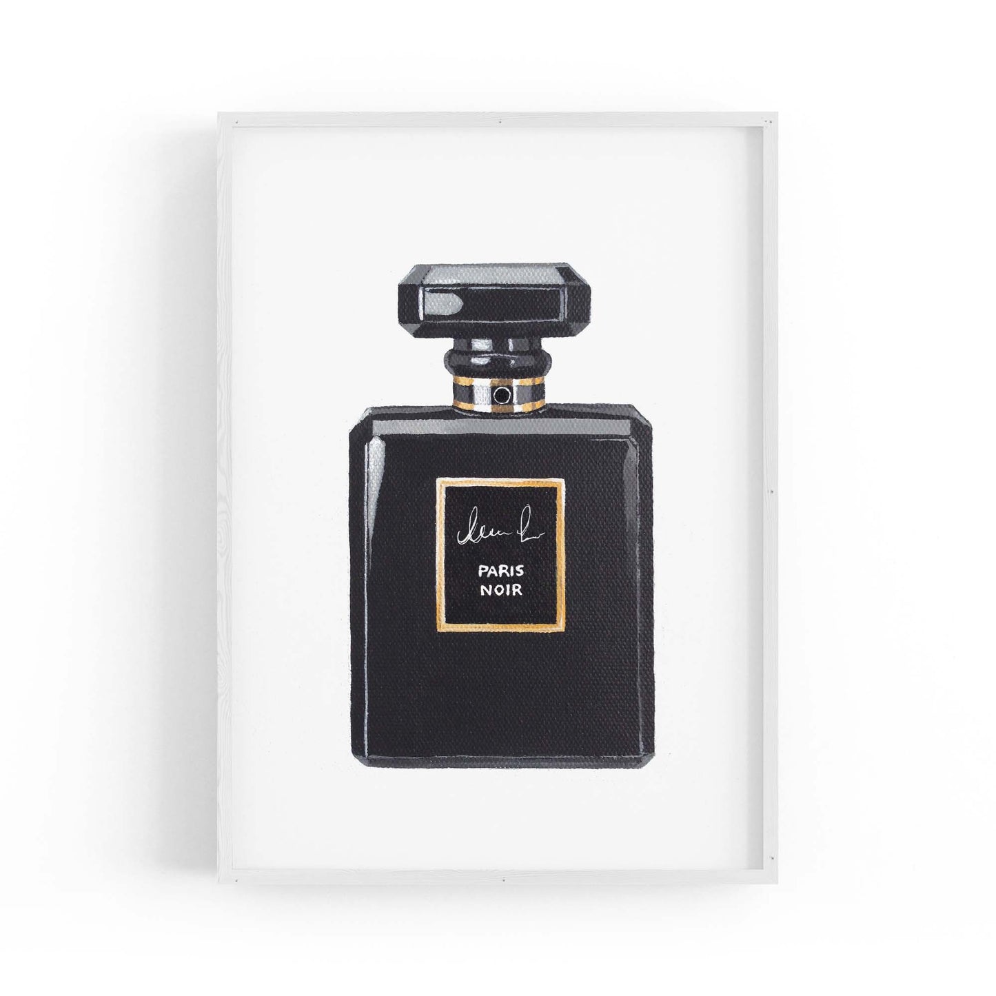 Black Perfume Bottle Fashion Wall Art - The Affordable Art Company