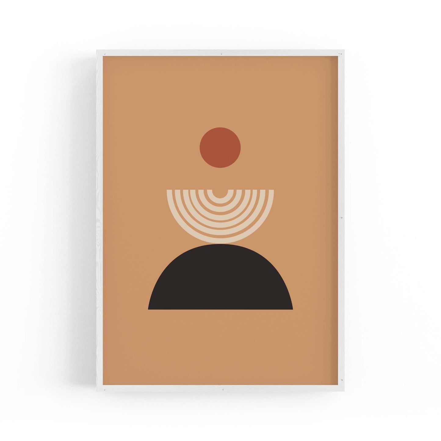 Minimal Pastel Abstract Retro Shapes Wall Art #2 - The Affordable Art Company