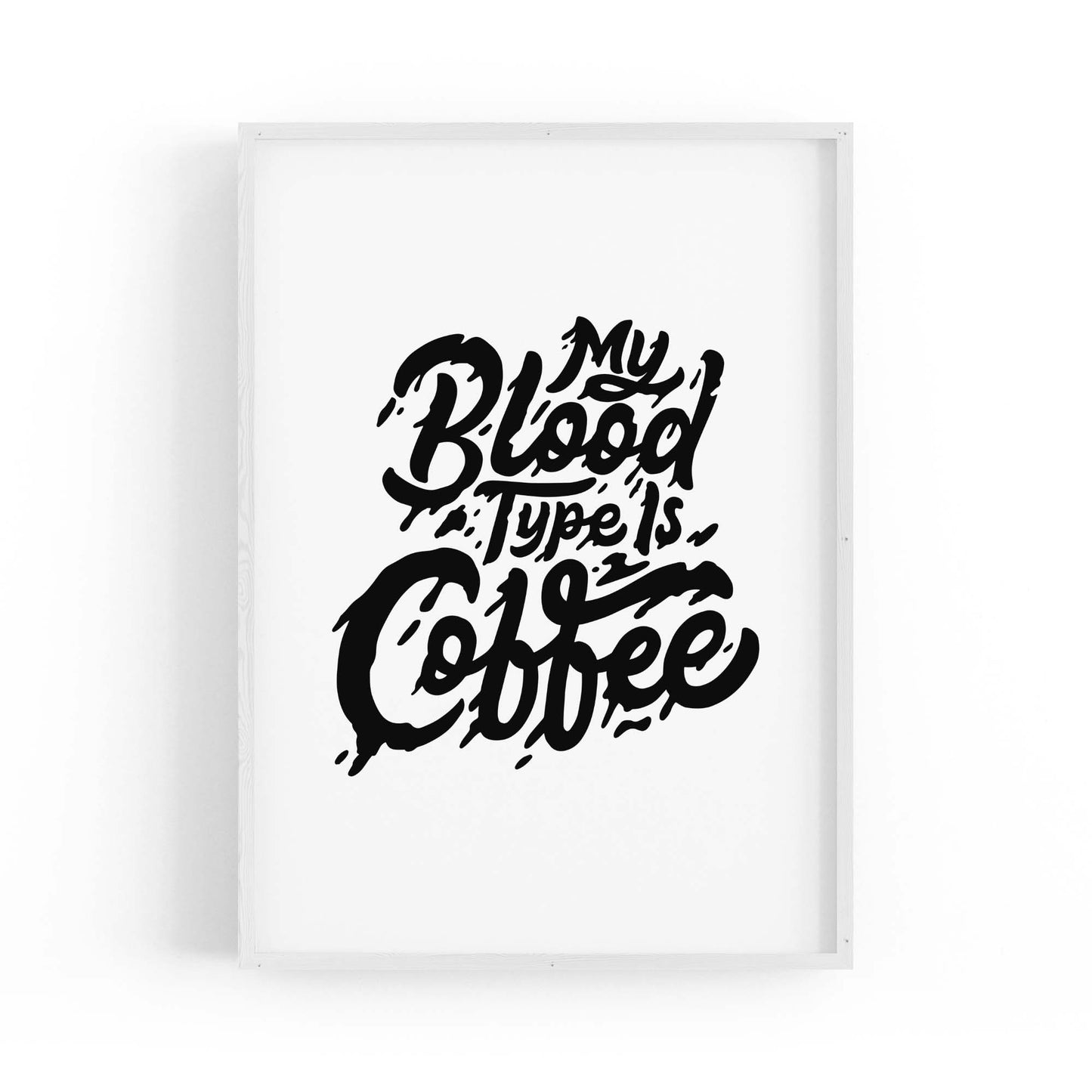 Coffee Quote Minimal Kitchen Cafe Style Wall Art #6 - The Affordable Art Company