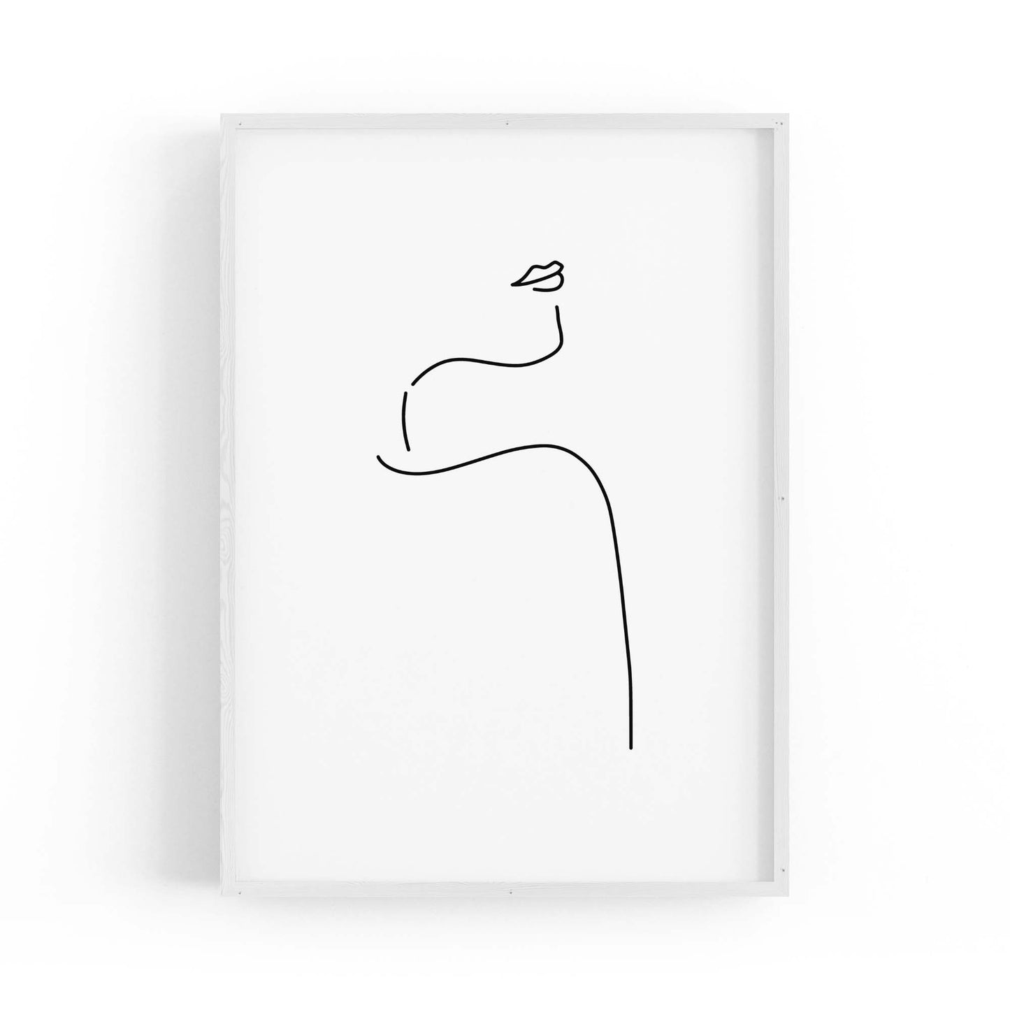 Female Body Nude Minimal Line Drawing Wall Art #3 - The Affordable Art Company