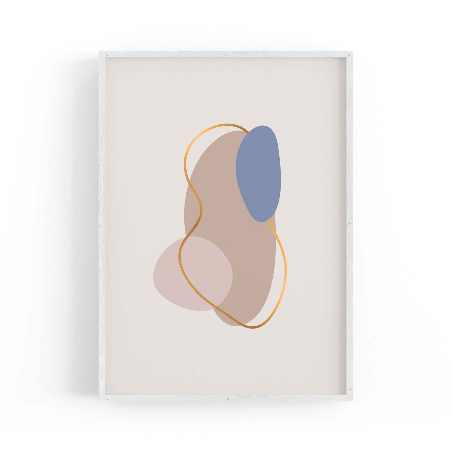 Pale Abstract Shapes Wall Art #9 - The Affordable Art Company