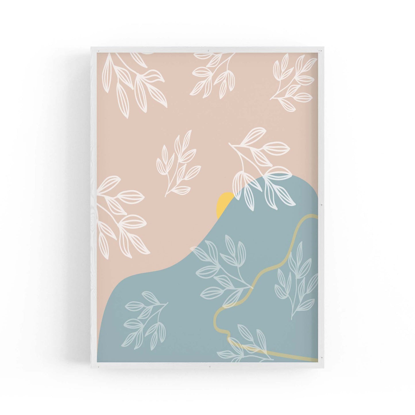 Calm Abstract Minimal Pastel Modern Wall Art #2 - The Affordable Art Company