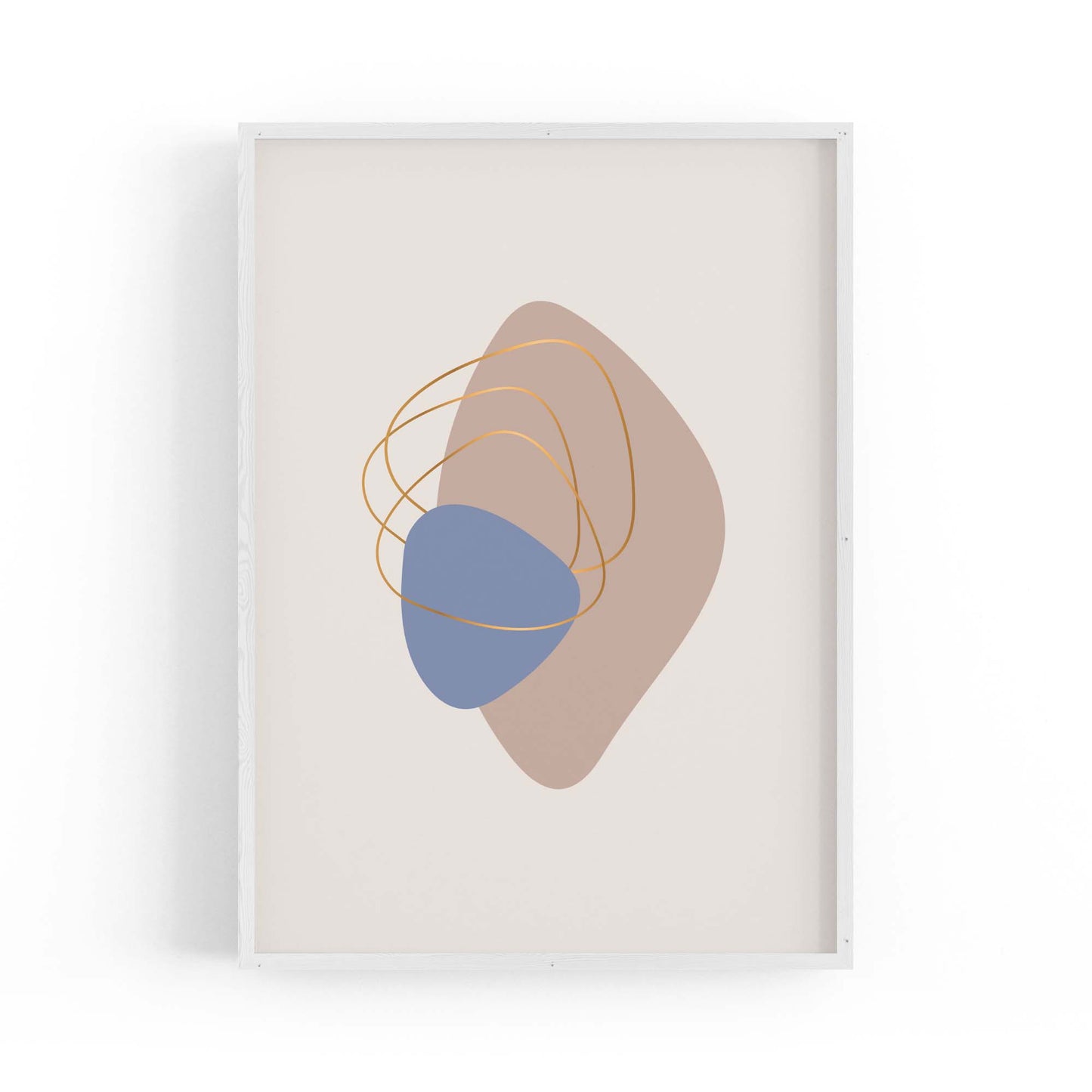 Pale Abstract Shapes Wall Art #5 - The Affordable Art Company