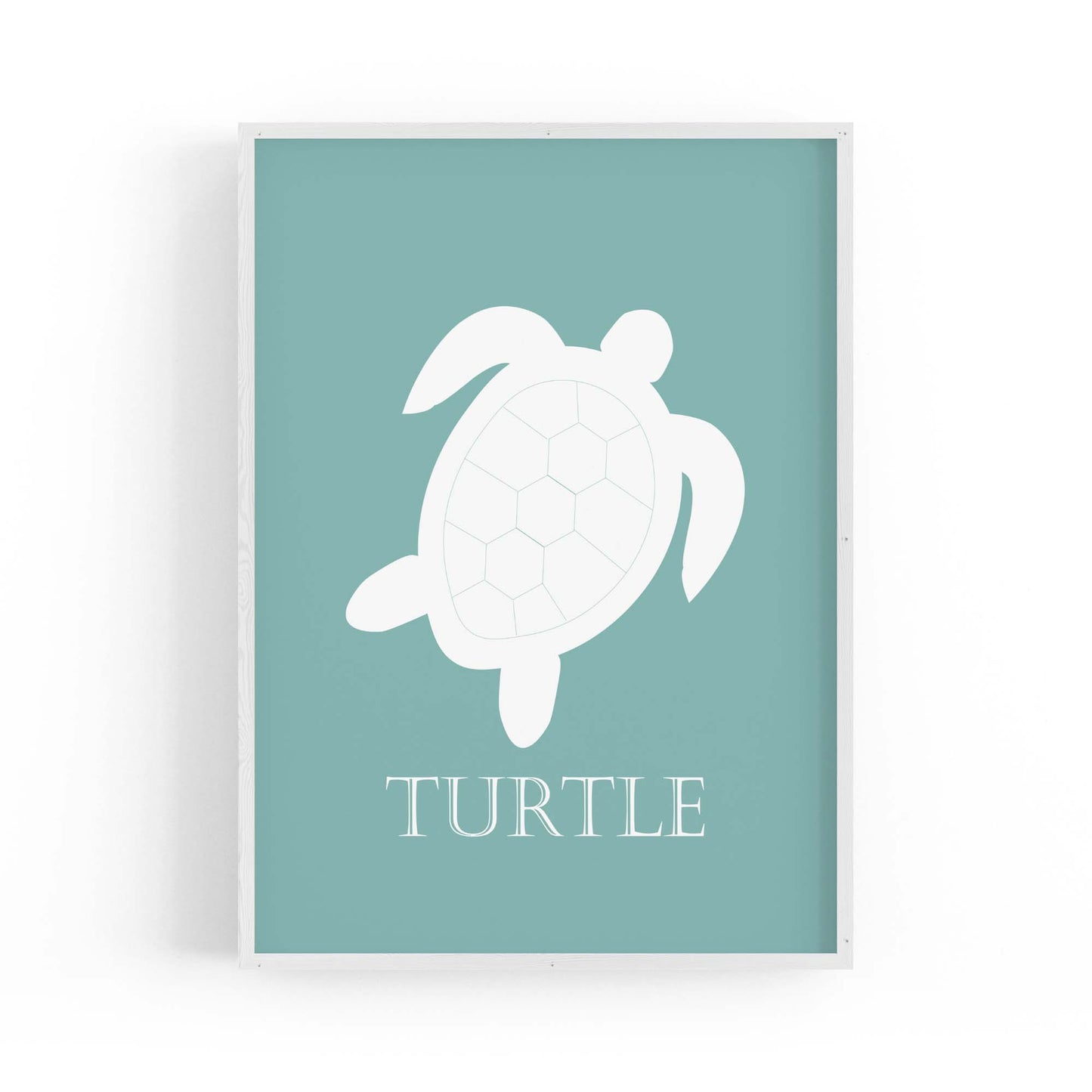 Sea Turtle Cartoon Sealife Nursery Baby Wall Art #2 - The Affordable Art Company