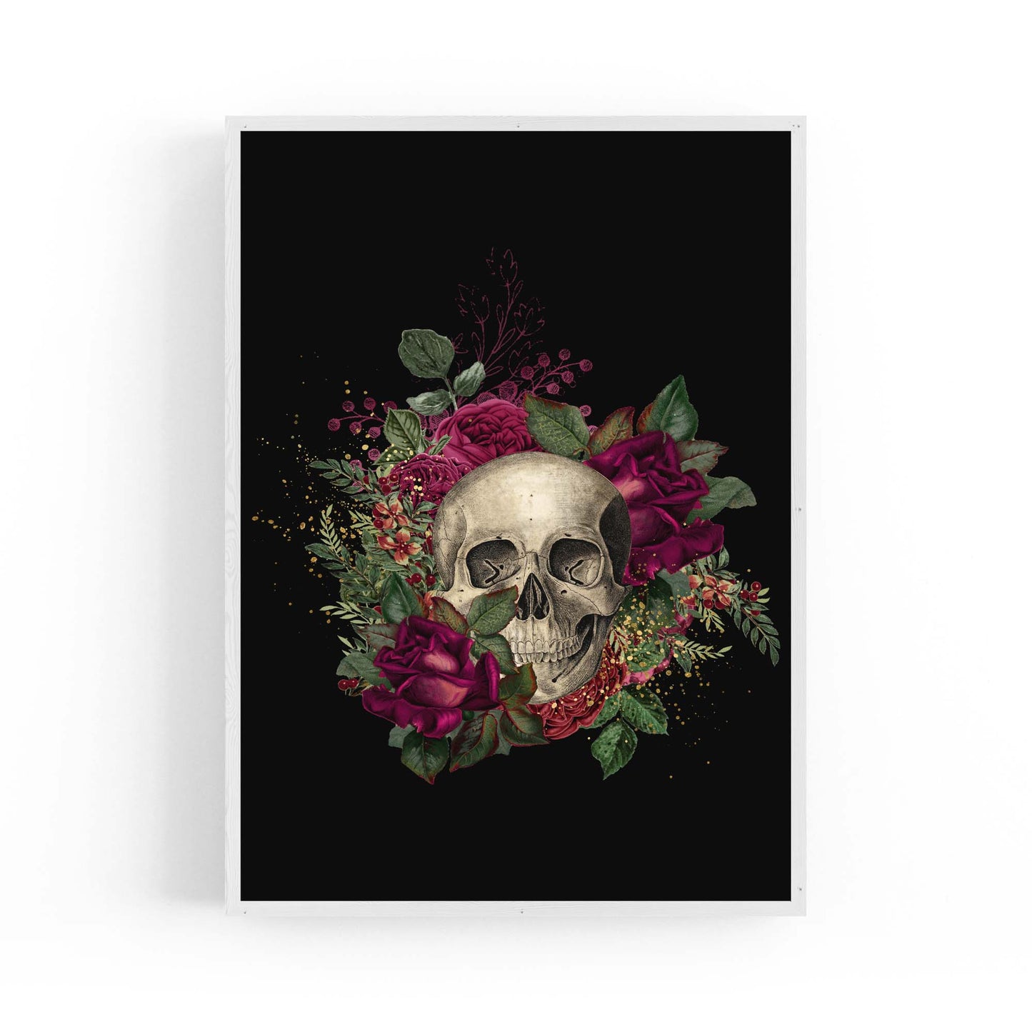 Dark Gothic Skull Fashion Bedroom Wall Art - The Affordable Art Company