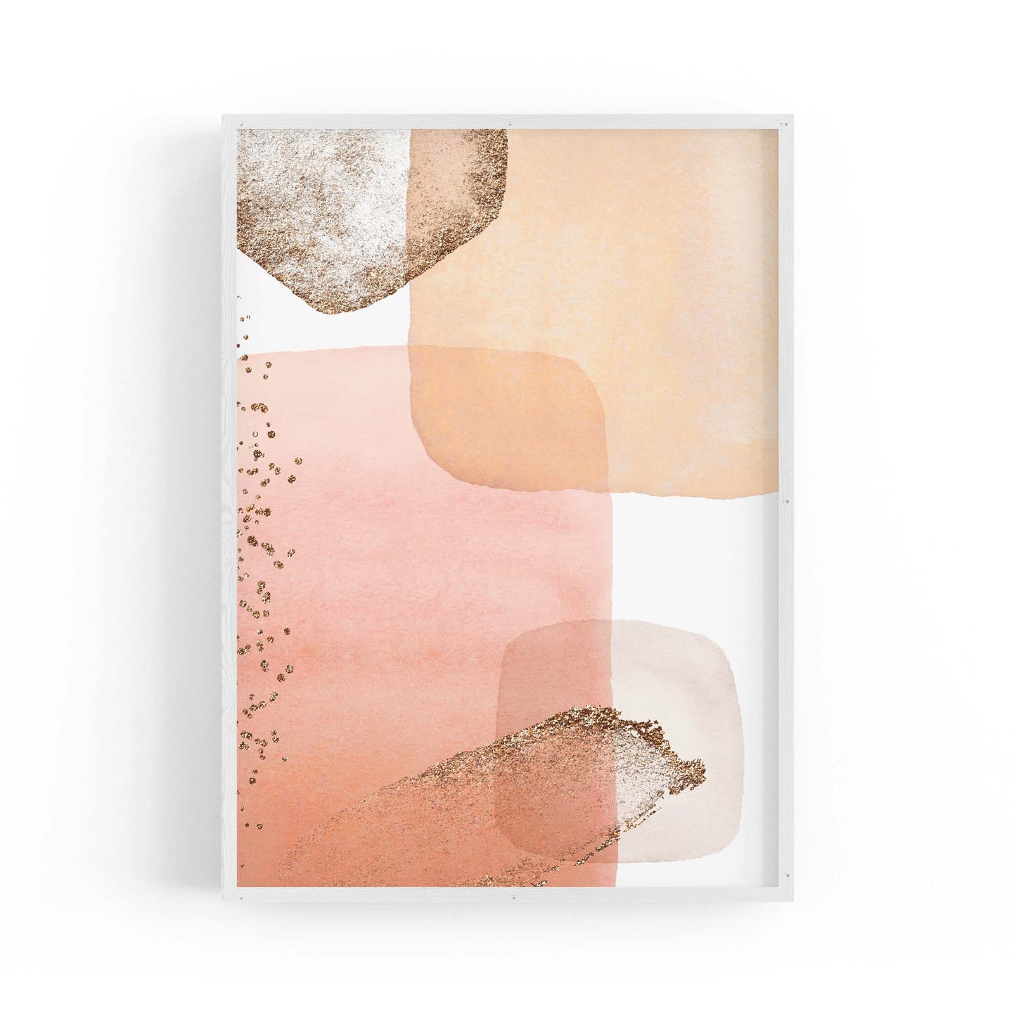 Abstract Modern Watercolour Shapes Painting Wall Art #12 - The Affordable Art Company