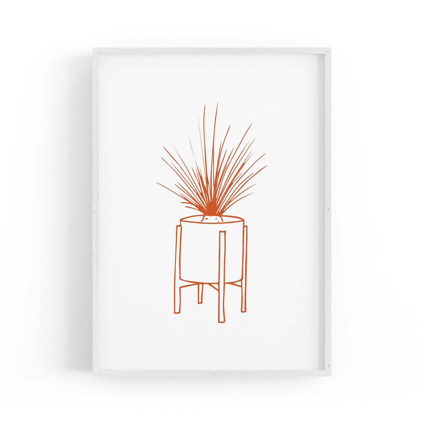 Abstract House Plant Minimal Living Room Wall Art #27 - The Affordable Art Company