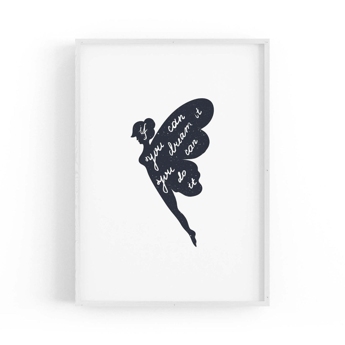 Fairy Quote Nursery Girls Bedroom Wall Art - The Affordable Art Company