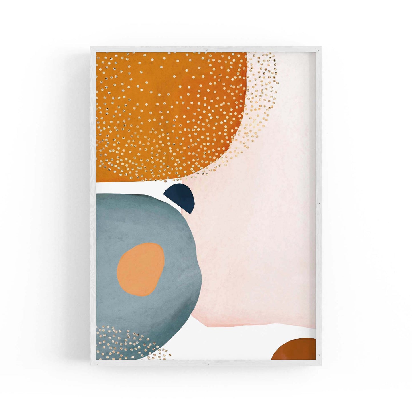 Minimal Pastel Abstract Retro Painting Wall Art #4 - The Affordable Art Company