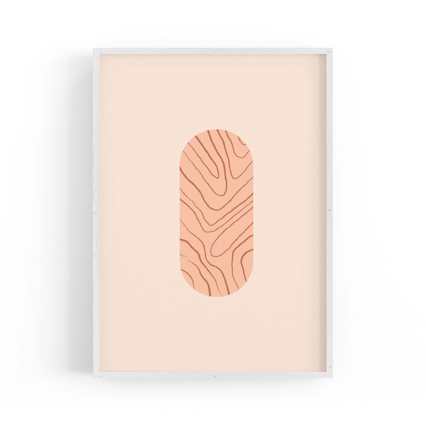 Minimal Pastel Abstract Retro Shapes Wall Art #8 - The Affordable Art Company